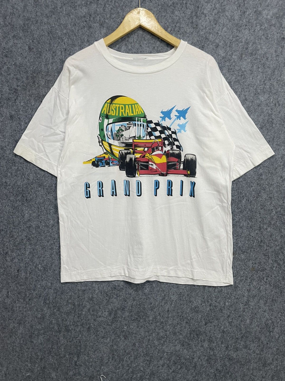 Vintage Vintage 80s Australian Grand Prix Formula 1 T-Shirt Size US L / EU 52-54 / 3 - 1 Thumbnail