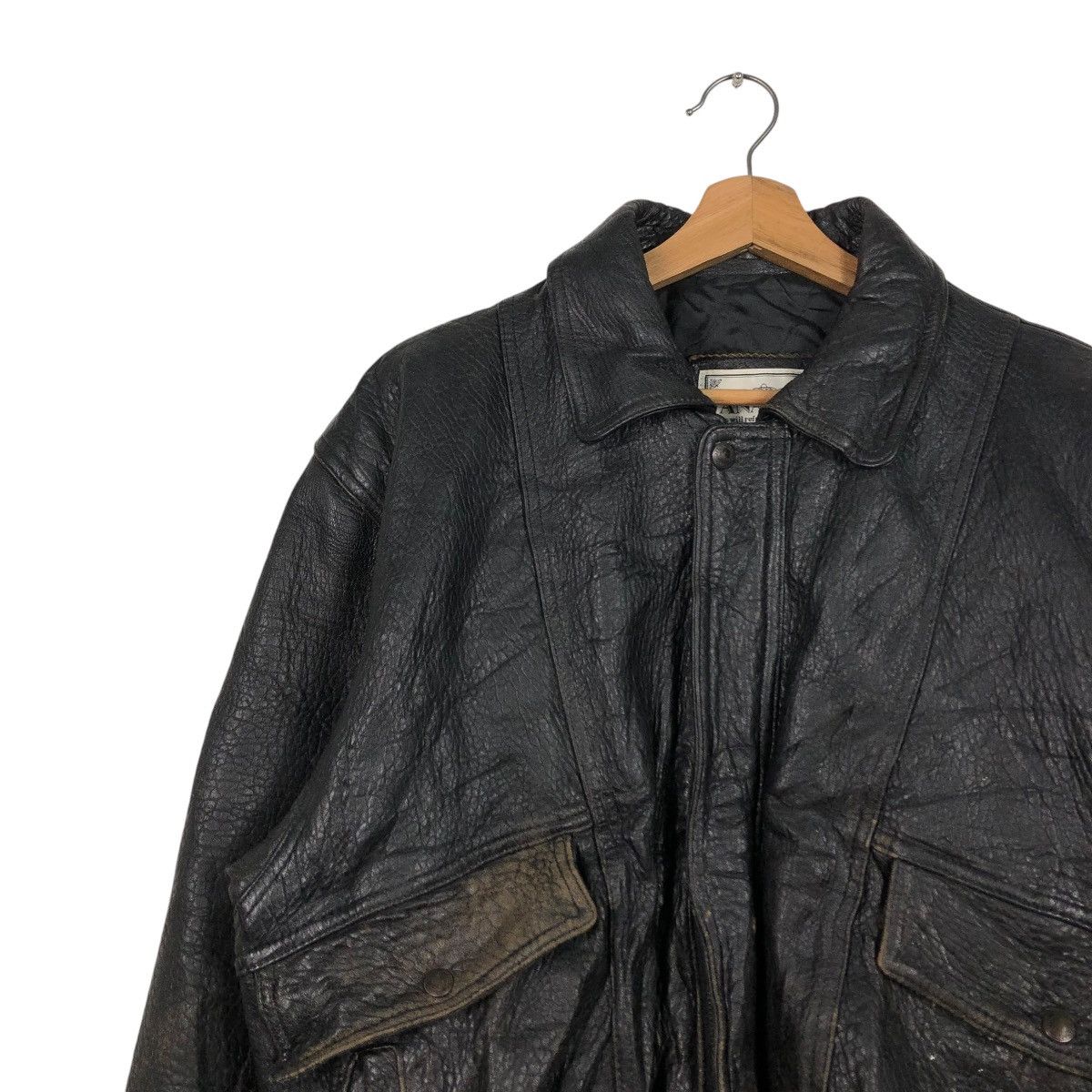 Japanese Brand 🔥VINTAGE BIKER GENUINE LEATHER JACKET ANABAS ISSEY MIYAKE Size US M / EU 48-50 / 2 - 9 Thumbnail