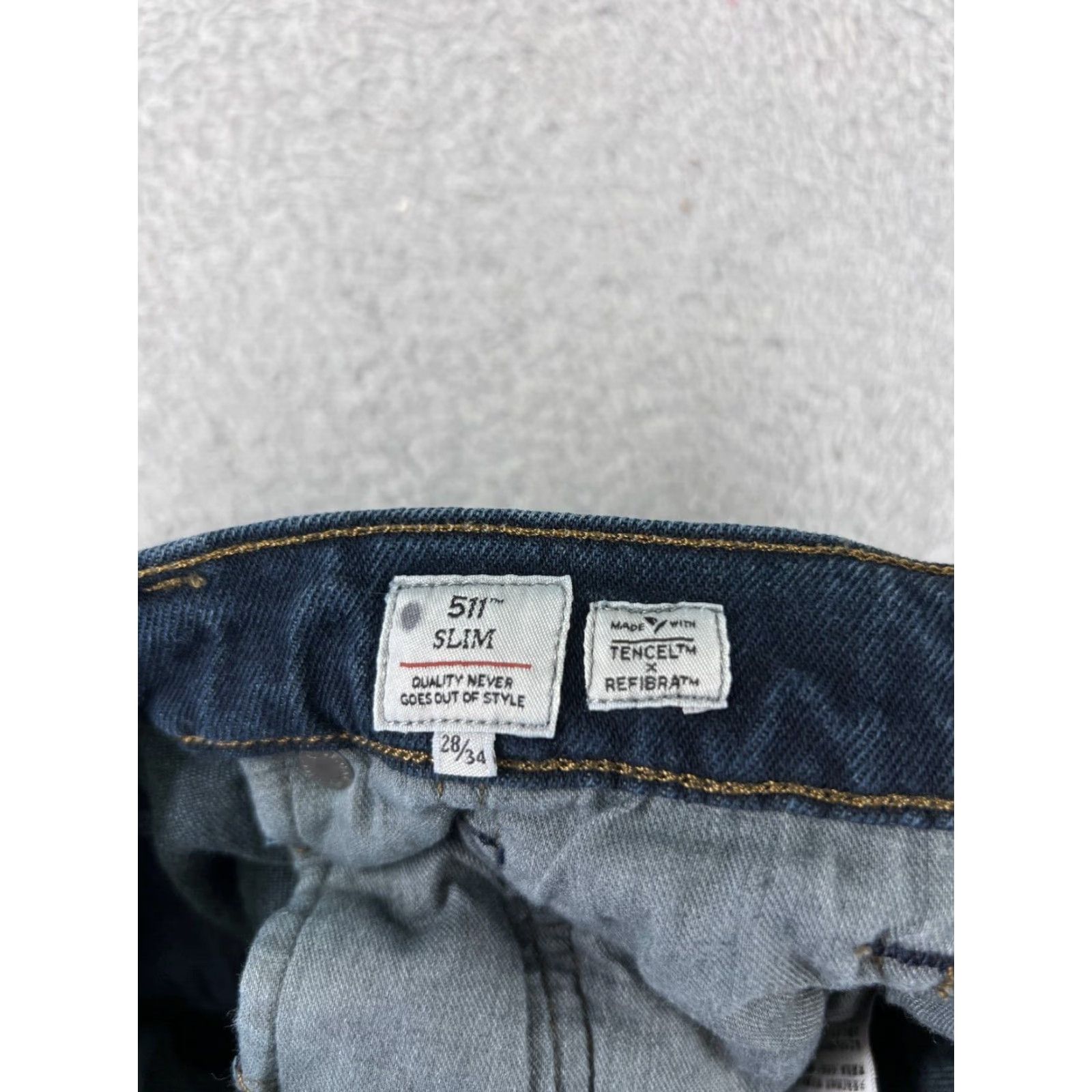 Levi's Levi's Jeans Adult 28 Blue Denim Slim 511 Cotton Blend 5-Pocket Design Mens Regular Blue Jeans 32 Inseam 34 Len Size US 28 / EU 44 - 4 Thumbnail