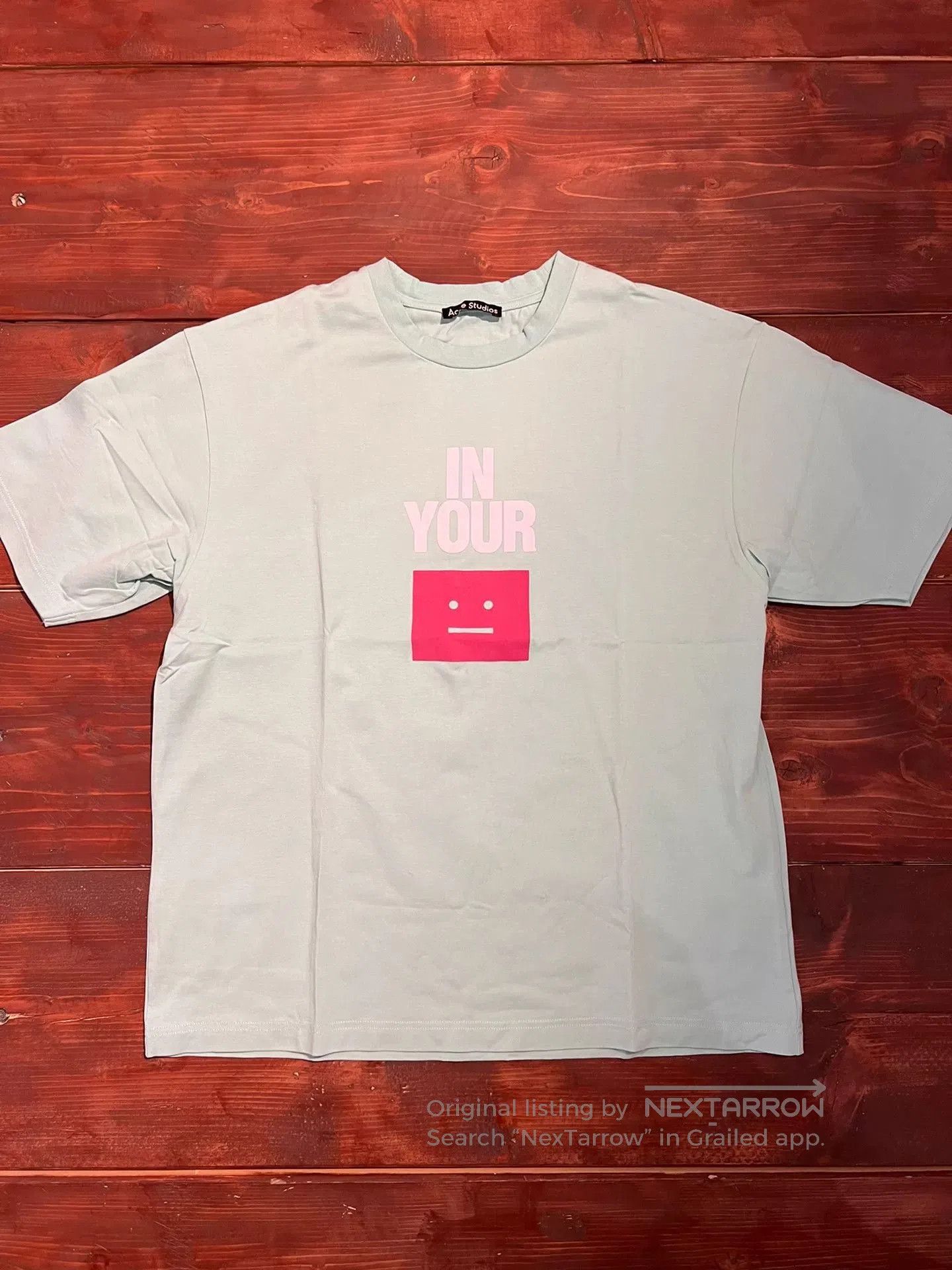 Acne Studios Acne Studios Green Graphic Short Sleeve Tee. Size US S / EU 44-46 / 1 - 1 Thumbnail
