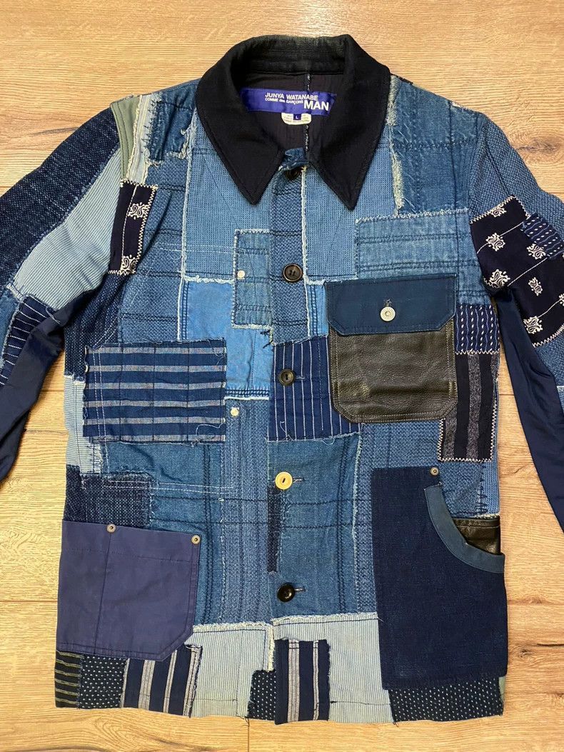 Junya Watanabe Junya Watanabe 2015SS Patchwork Denim Jacket Size US L / EU 52-54 / 3 - 3 Thumbnail