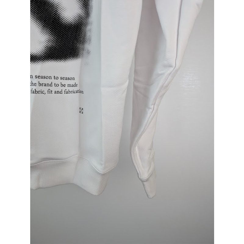 Off-White o1rshd1 Arrow Skate Hoodie in White / Black Size US M / EU 48-50 / 2 - 13 Thumbnail