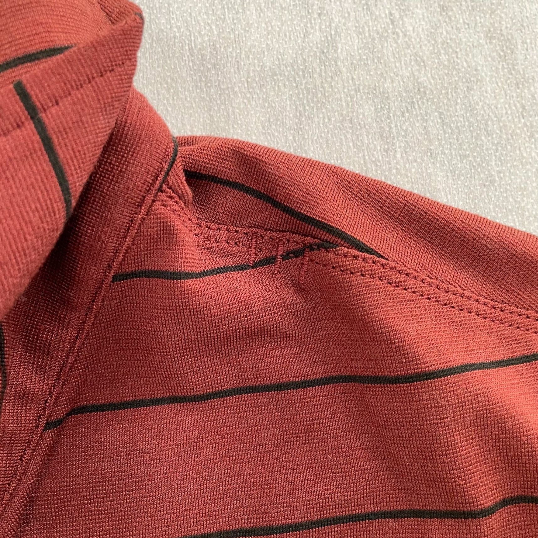 Lululemon Lululemon Tech Polo Shirt Adult Small Brown Striped Short Sleeve Activewear Mens Size US S / EU 44-46 / 1 - 4 Thumbnail