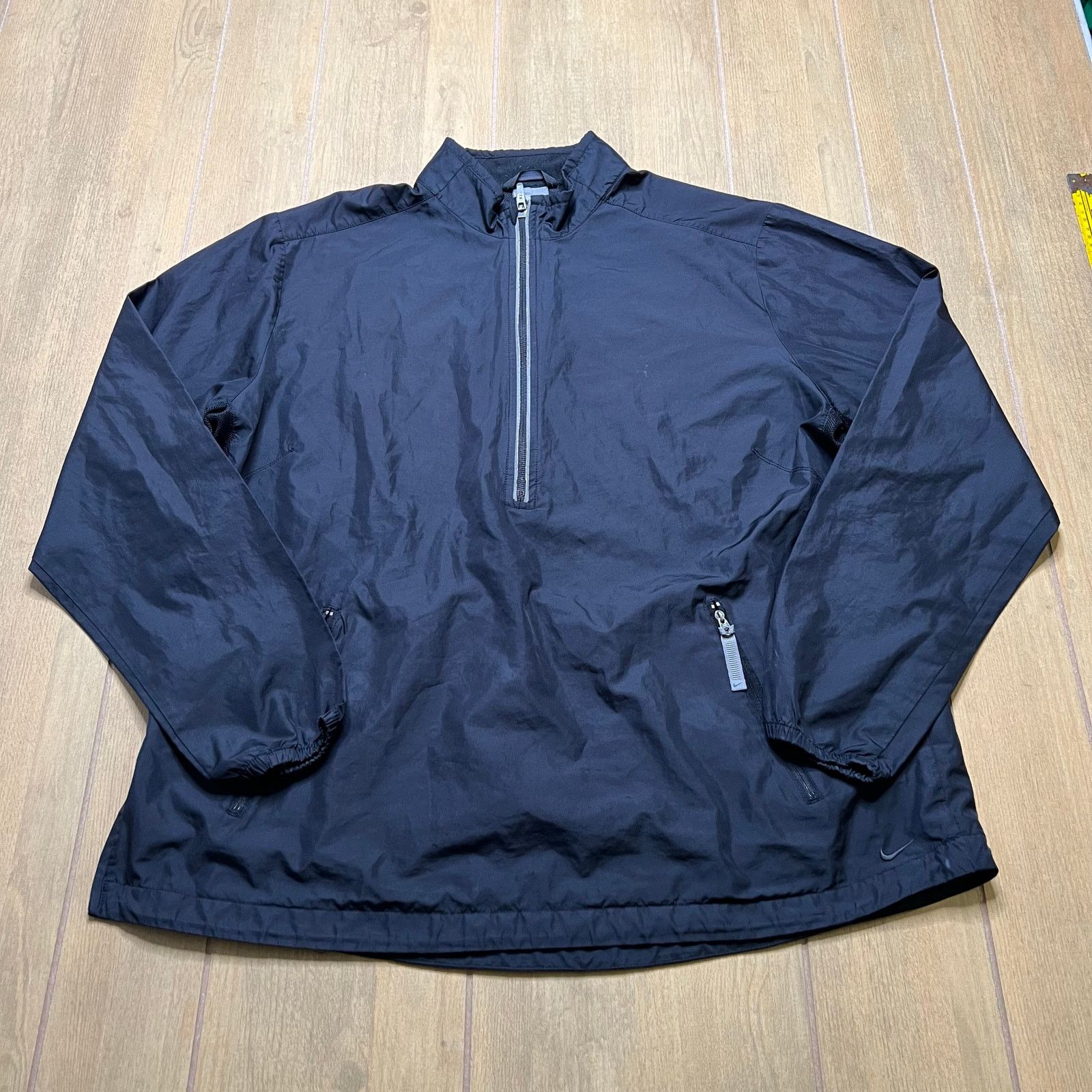 Nike VINTAGE Nike Jacket Mens XL (16-18) Black Windbreaker swoosh Size US XL / EU 56 / 4 - 7 Thumbnail