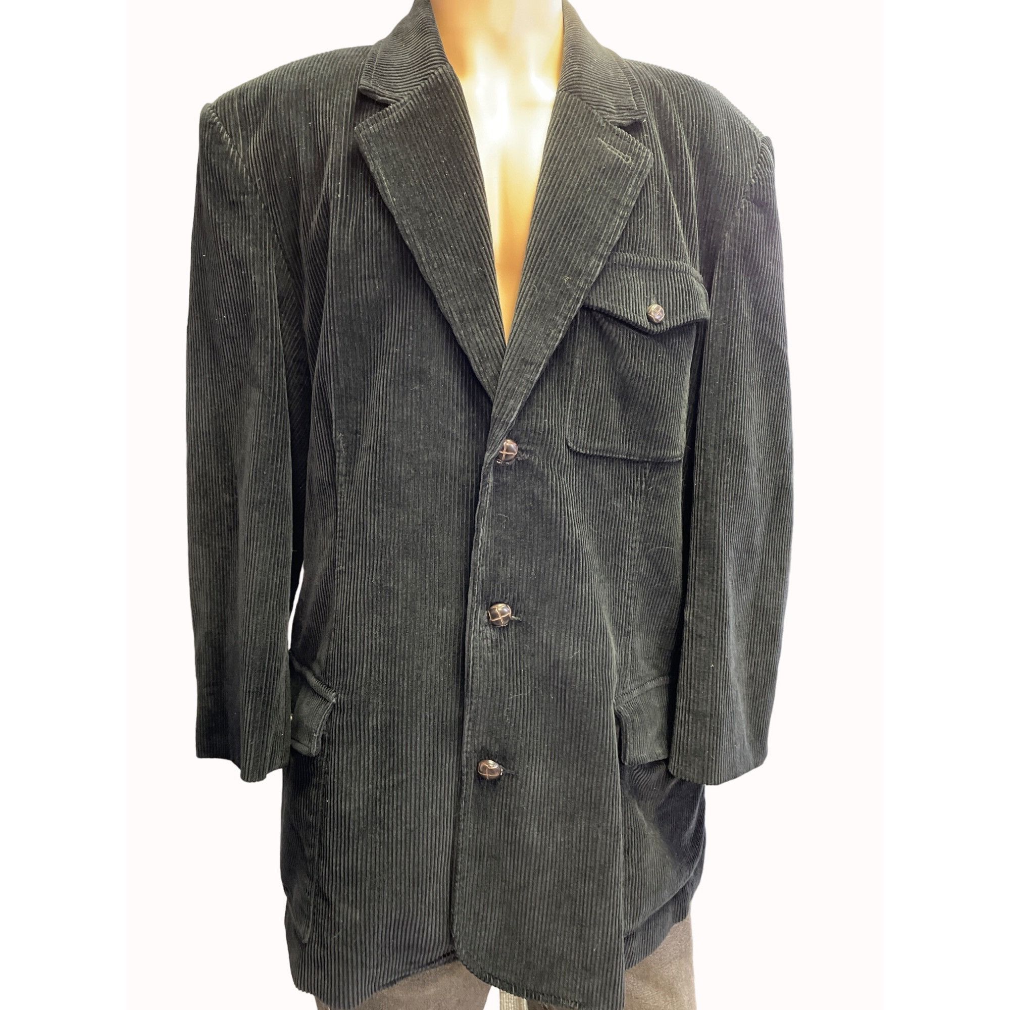 Other Nick It Men's Black Corduroy Blazer / Sports Coat Size XL SK Size 42R - 1 Thumbnail