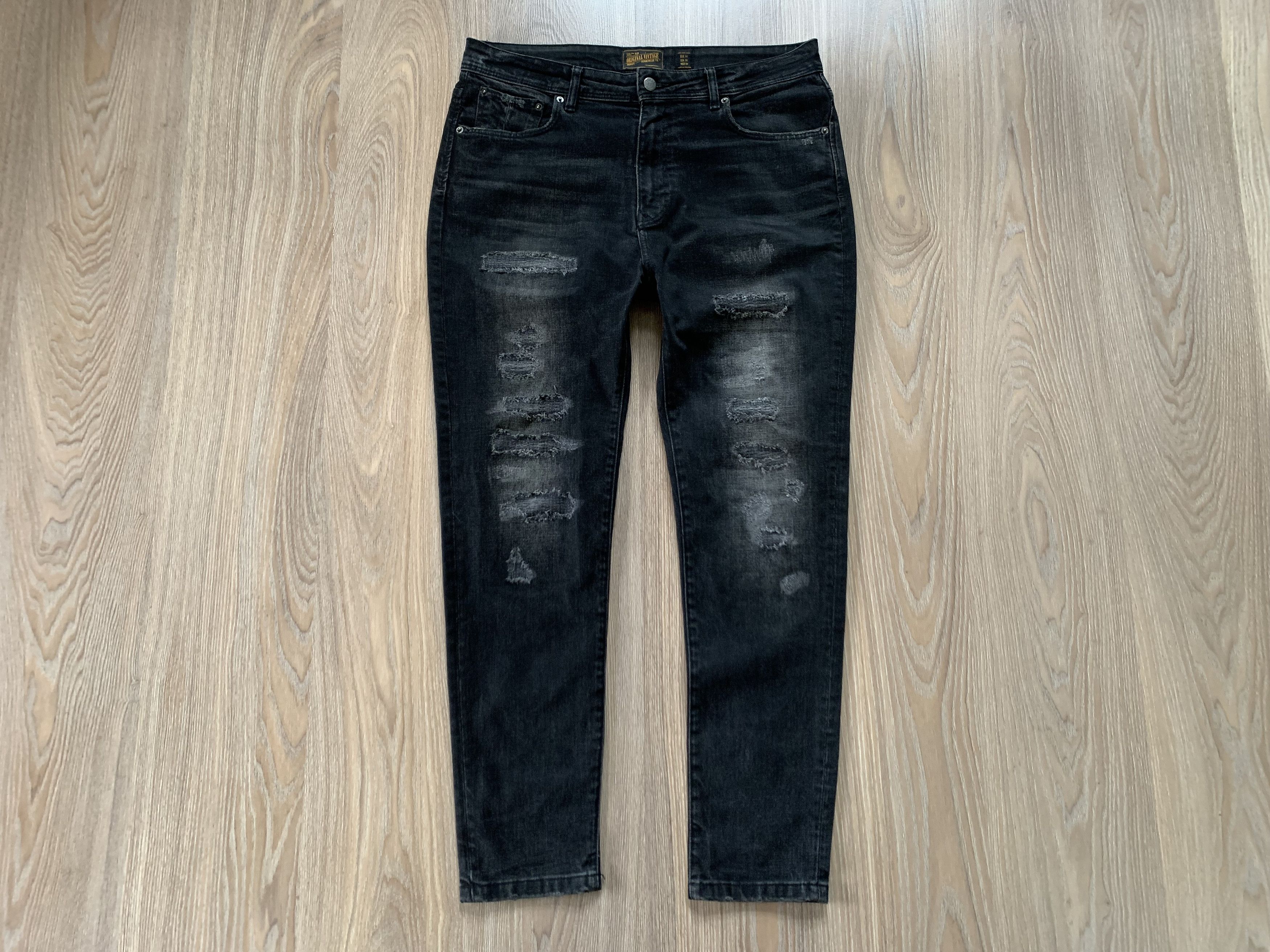 Zara Zara Man Distressed Denim Jeans Size US 34 / EU 50 - 3 Thumbnail