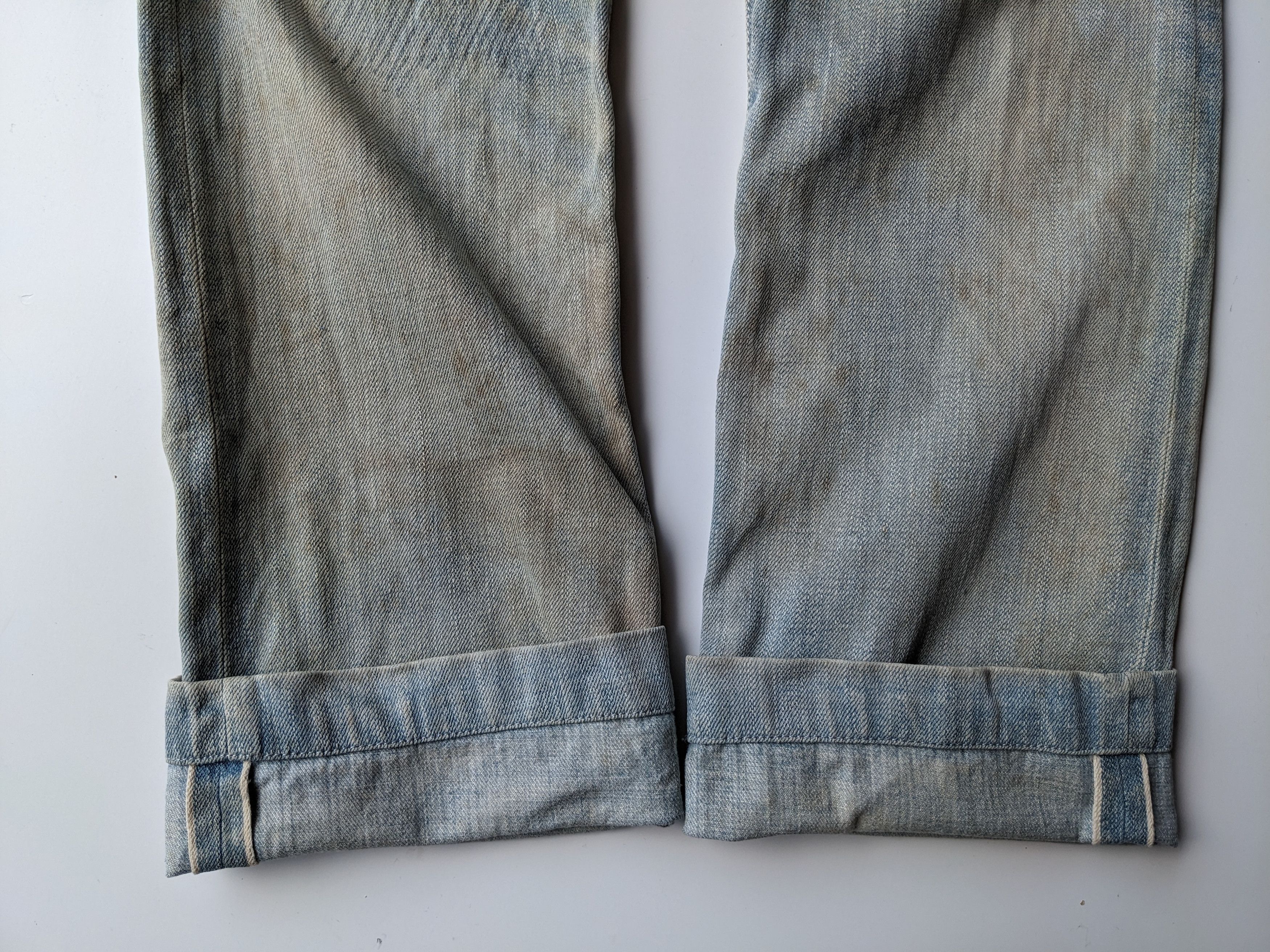 Japanese Brand Dope & Drakkar mudwash sashiko selvedge jeans Size US 33 - 6 Thumbnail