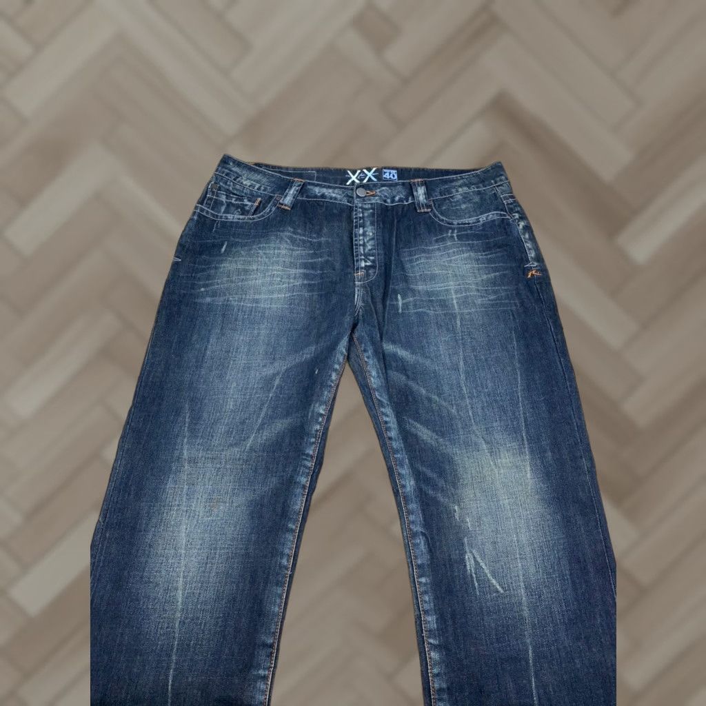 Rusty Rusty Jeans Straight Denim 40x32 Mens Blue Distressed 10397 Straight Lumber? Size US 40 / EU 56 - 1 Thumbnail