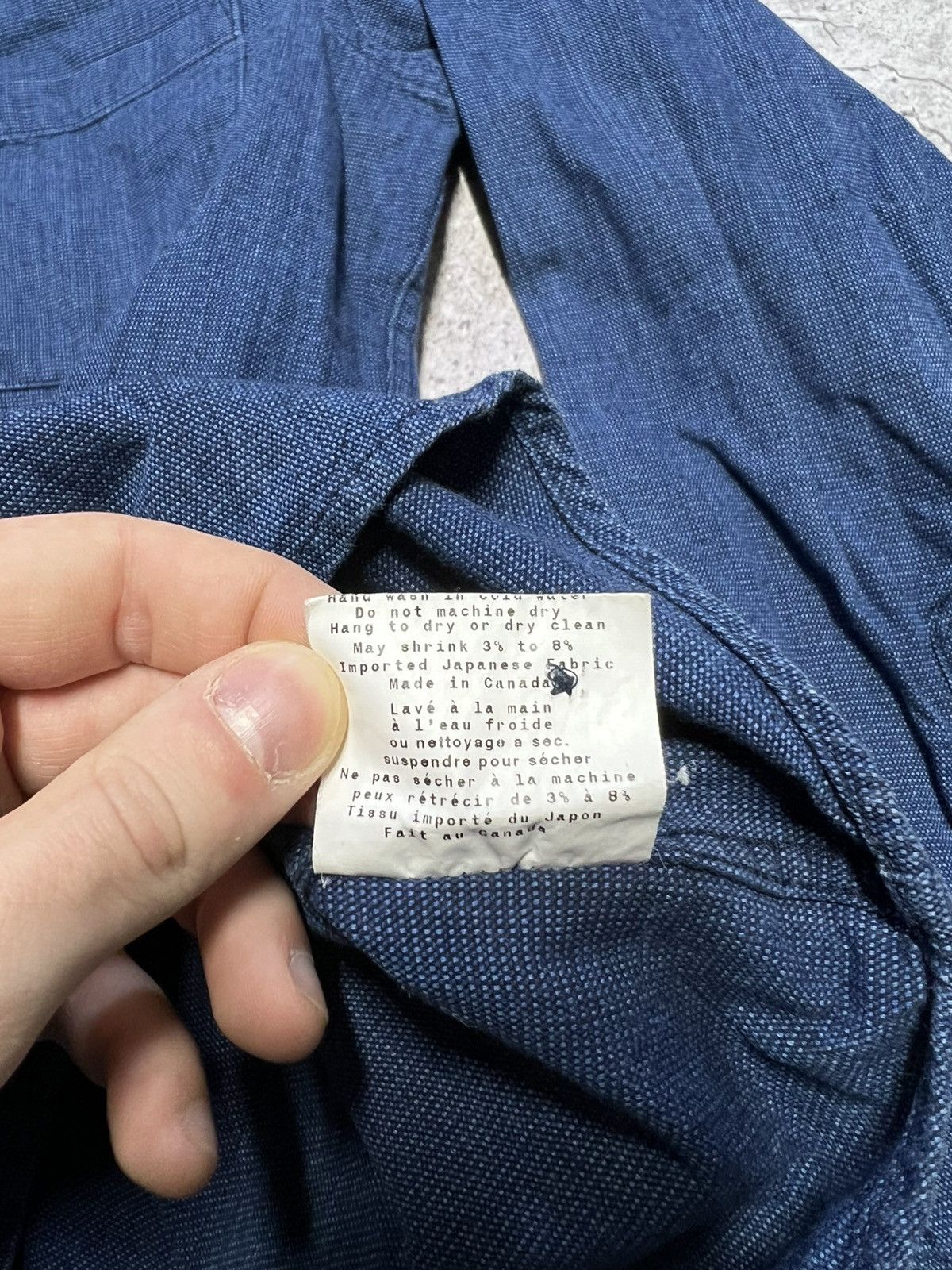 Naked & Famous Naked & Famous Denim Indigo Button Up Long Sleeve Shirt M Size US M / EU 48-50 / 2 - 9 Thumbnail
