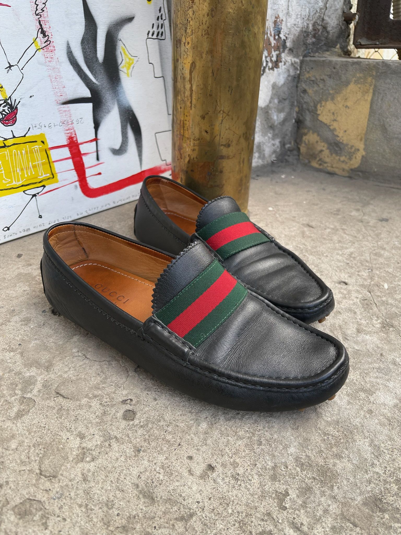 Gucci Gucci Leather Driver / Moccasin Shoes Size US 8 / EU 41 - 3 Thumbnail