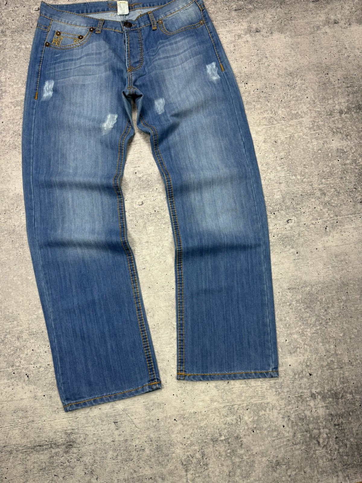 True Religion Vintage True Religion Y2K Knit Stonewashed Jeans Pants USA Size US 36 / EU 52 - 3 Thumbnail
