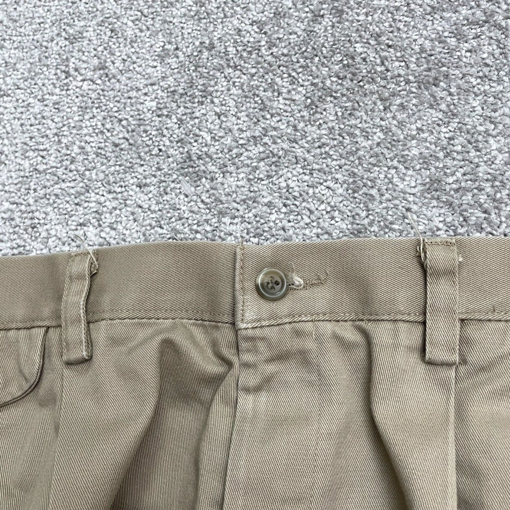 Dockers DOCKERS Pants Khakis Relaxed Fit Straight Leg Mens 36x31 Brown Casual Vintage: No Size US 36 / EU 52 - 4 Thumbnail