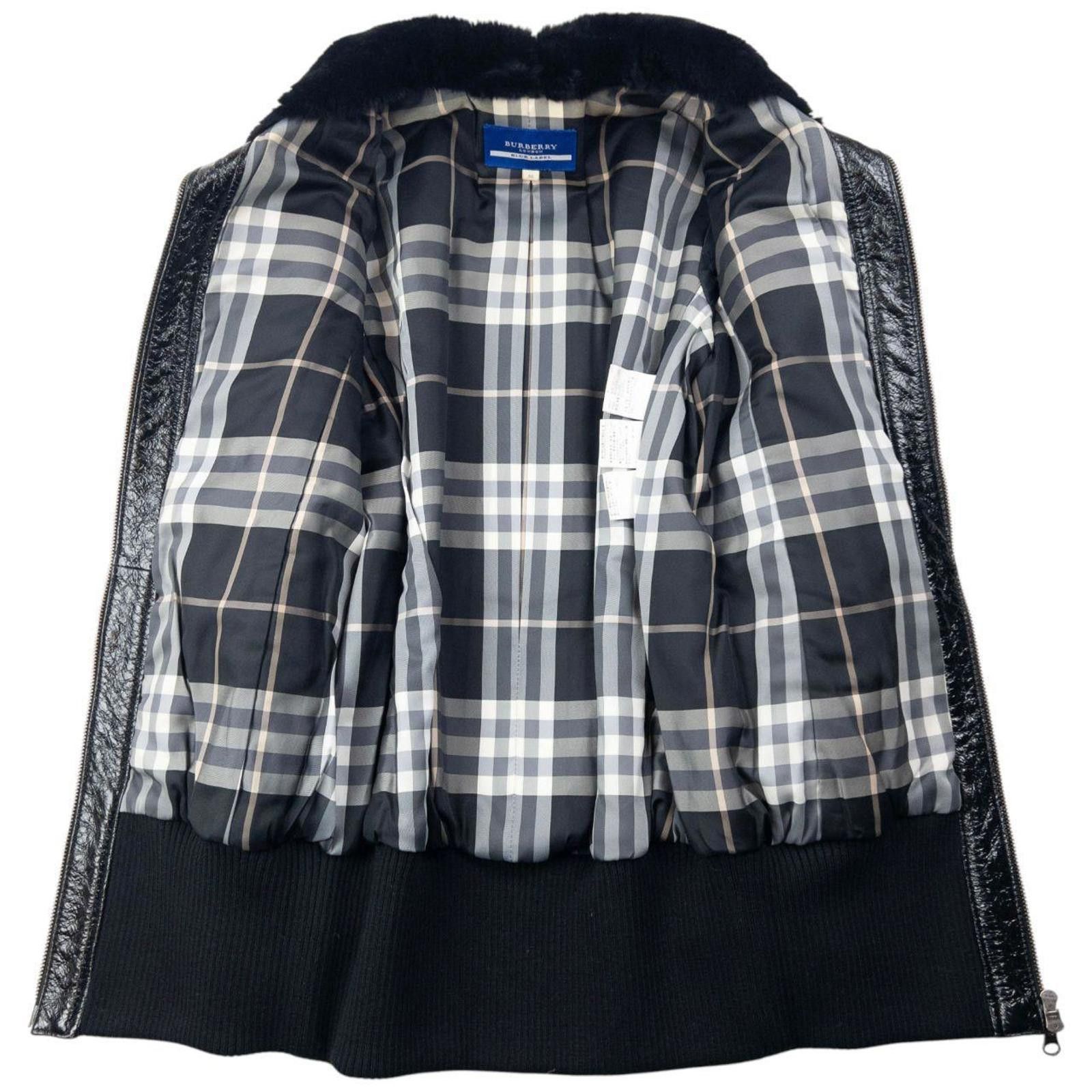 Burberry Vintage 2000s Burberry Fur Collar Lined Leather Jacket L Size US L / EU 52-54 / 3 - 2 Thumbnail
