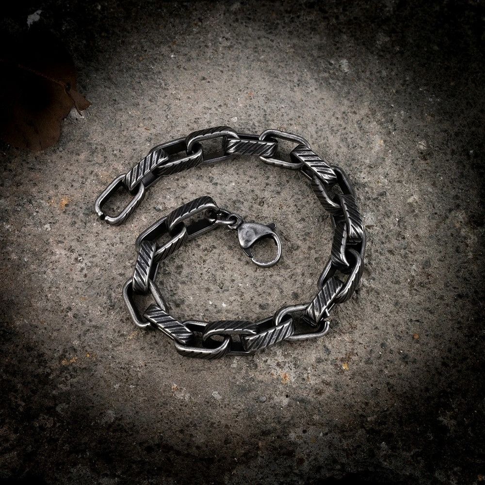 Other Punk Rock Cuban Link Chain Bracelet Bangles Gift For Him Size ONE SIZE - 4 Thumbnail