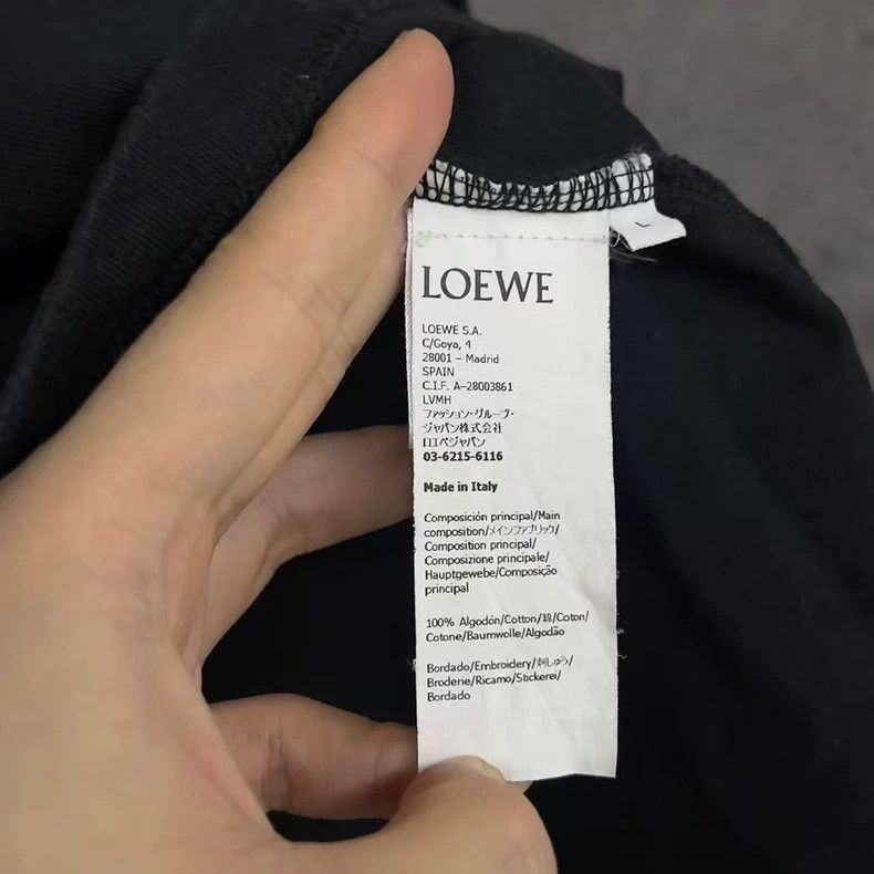 Loewe LOEWE Embroidered Logo black long sleeves Size L / US 10 / IT 46 - 4 Thumbnail