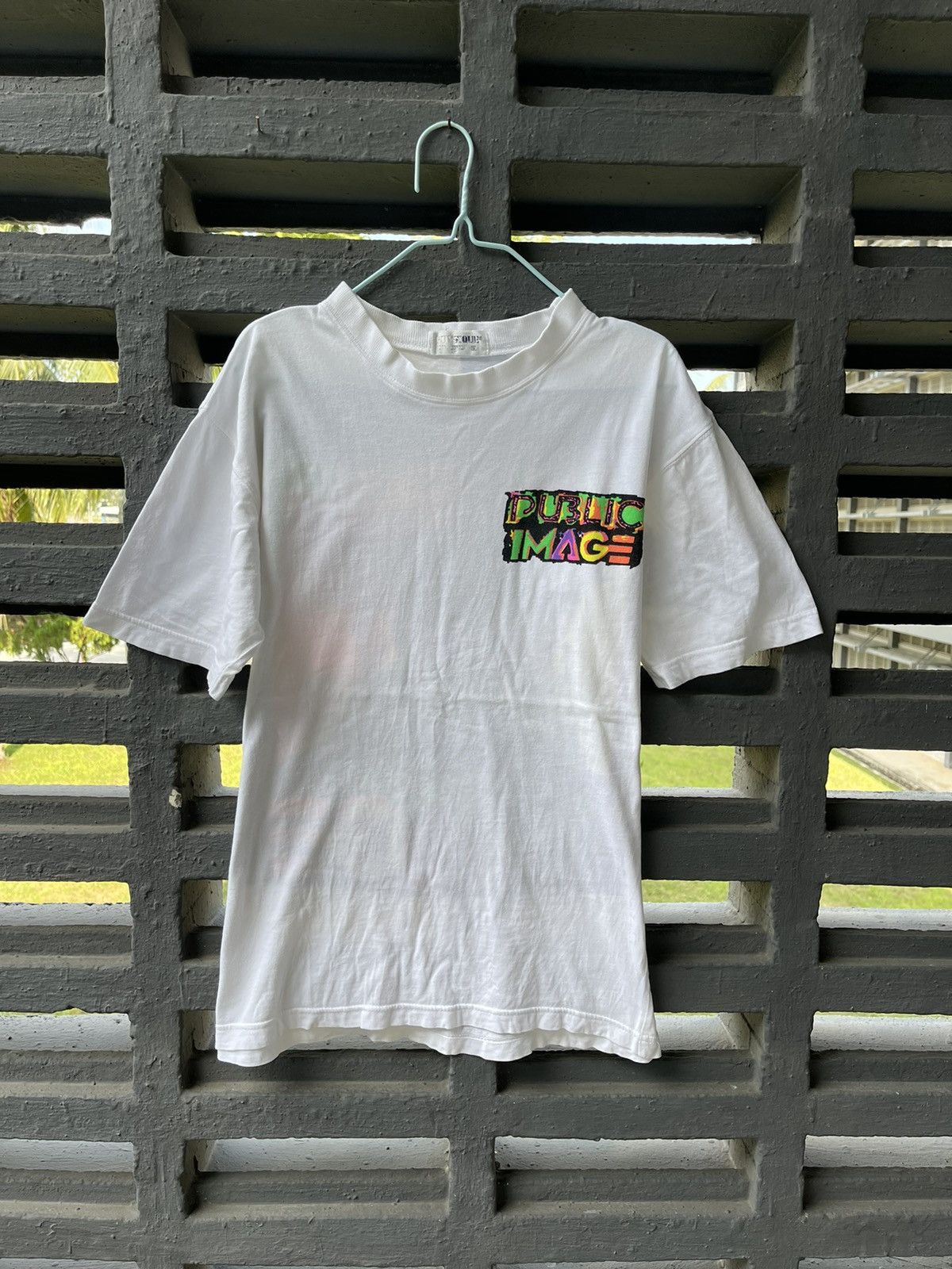 Vintage Vintage Public Image Over print rare shirt 📸 Size US M / EU 48-50 / 2 - 3 Thumbnail
