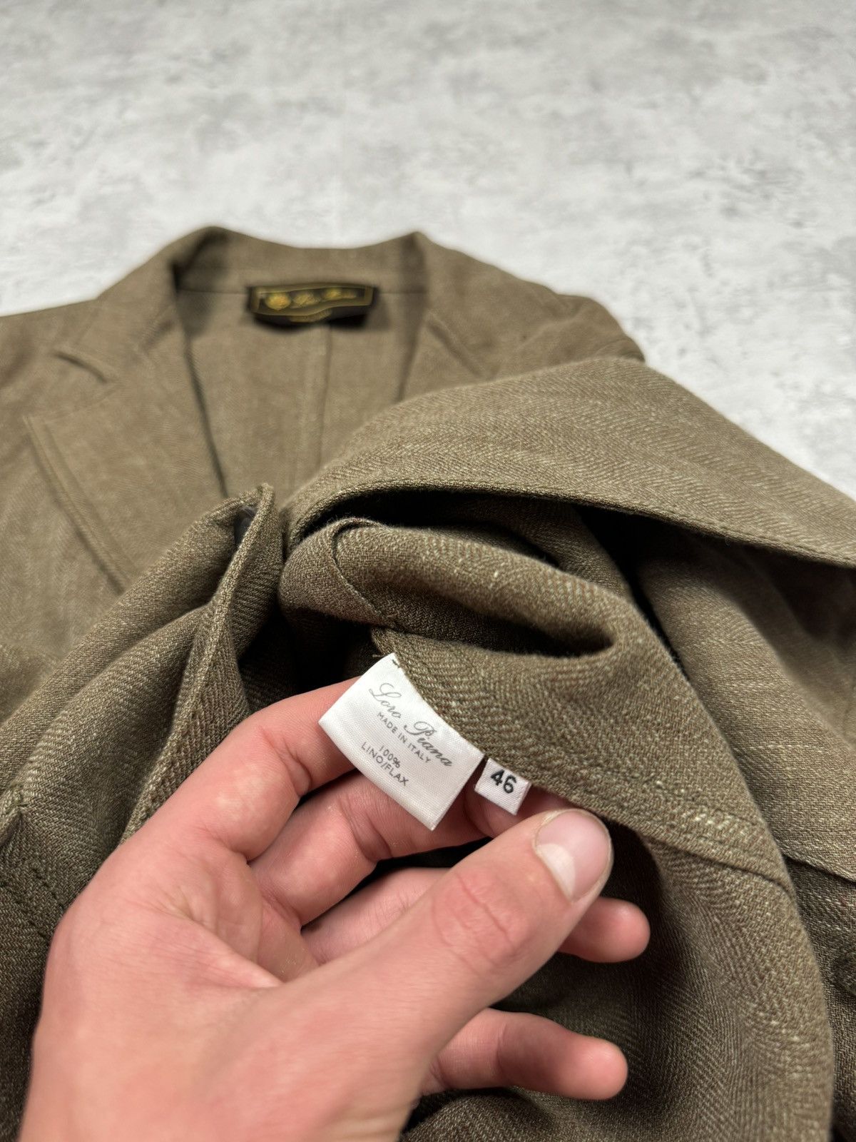 Loro Piana Loro Piana Lino Blazer Size 46 Size L / US 10 / IT 46 - 14 Thumbnail