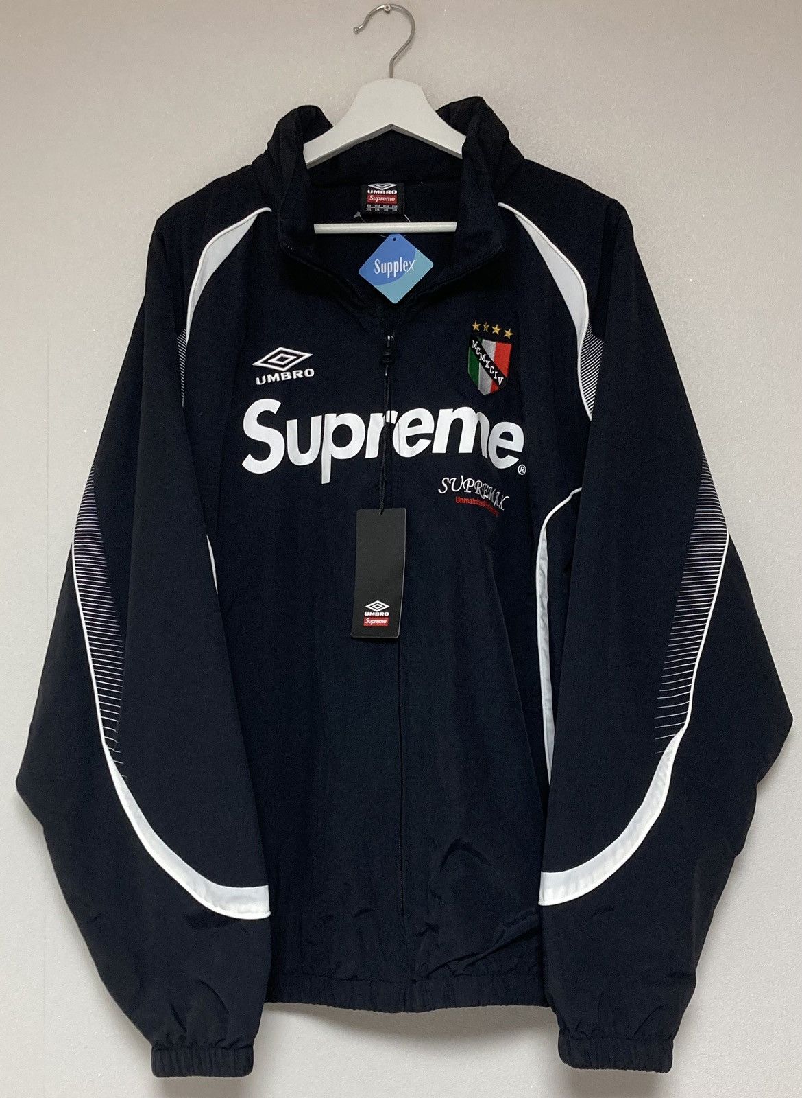 Supreme NWT Supreme Umbro Track Jacket Black SS22 | Grailed