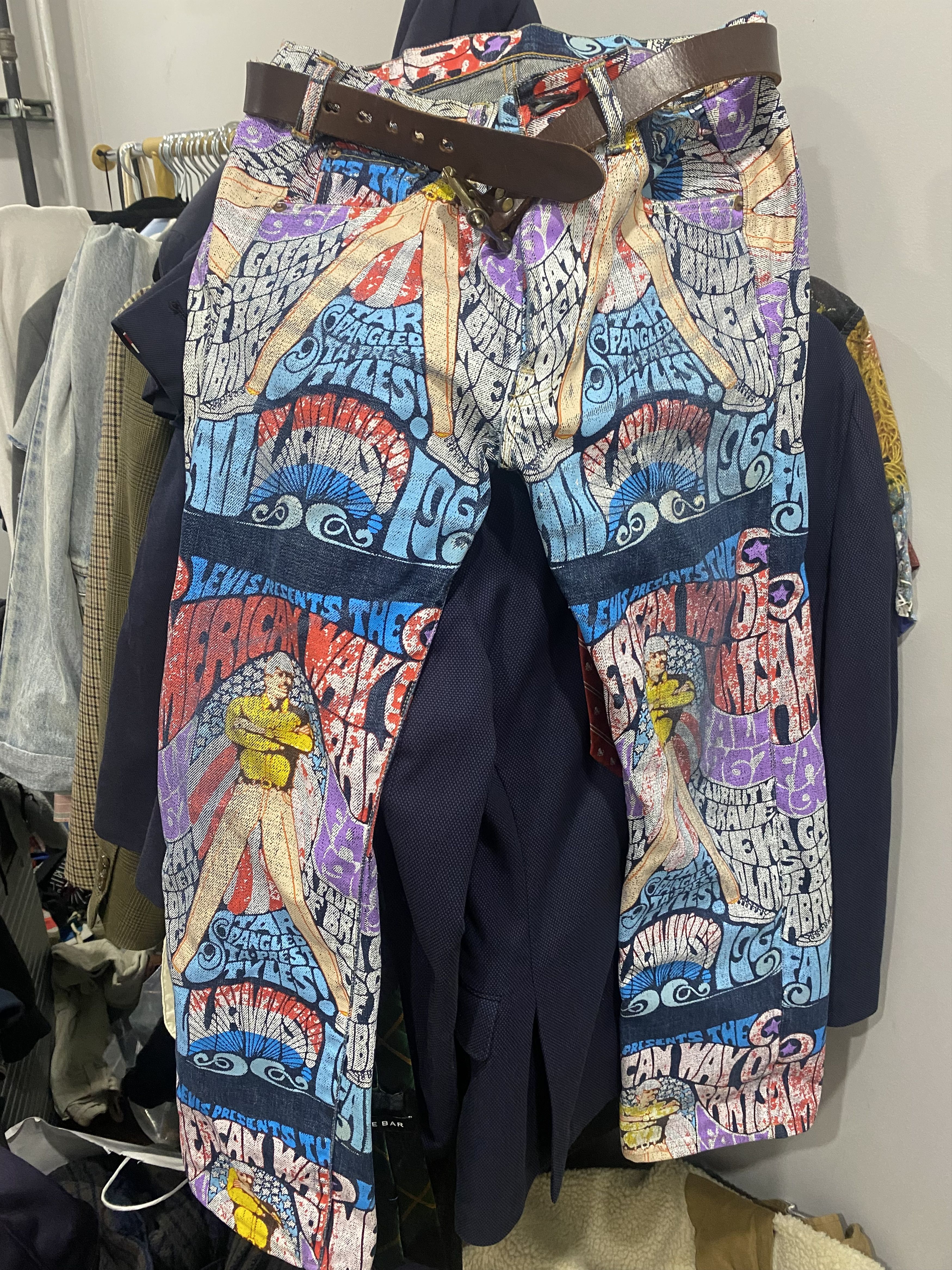Levi's Levi’s Psychedelic Banner Print Denim Size US 31 - 1 Thumbnail