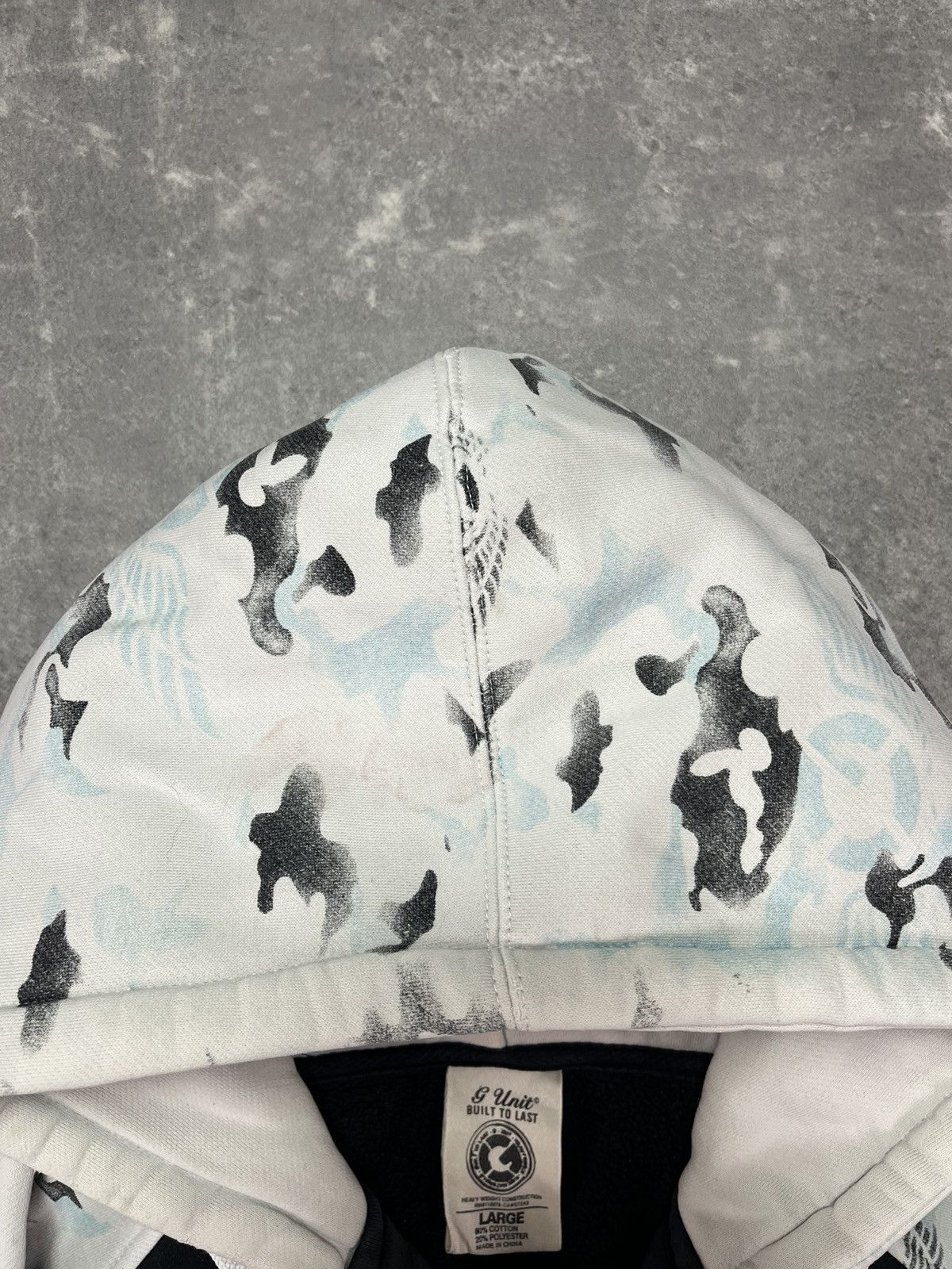 G-Unit G-Unit Big Logo Camo Printed Baggy Heavy Zip Hoodie L XL Size US L / EU 52-54 / 3 - 9 Thumbnail