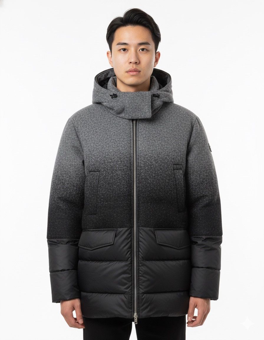 Armani AX Armani Exchange Two Tone Puffer Down Jacket MJ43 Size US M / EU 48-50 / 2 - 1 Thumbnail