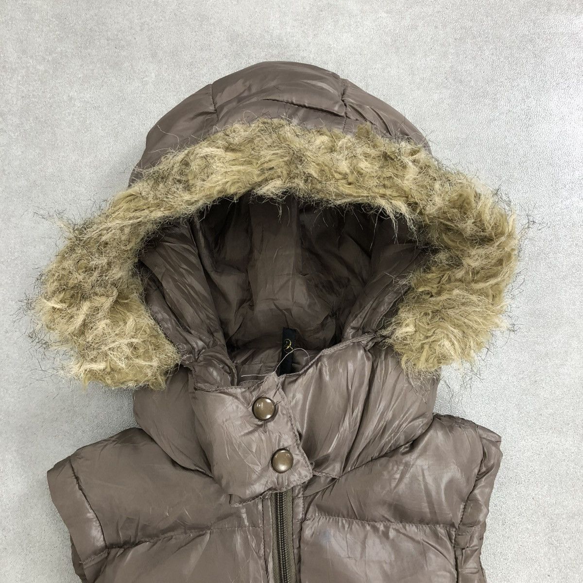 If Six Was Nine 2000s Cinema Gothic Lgb Goa Punk Style Down Jacket Fur Vest Size US S / EU 44-46 / 1 - 5 Thumbnail