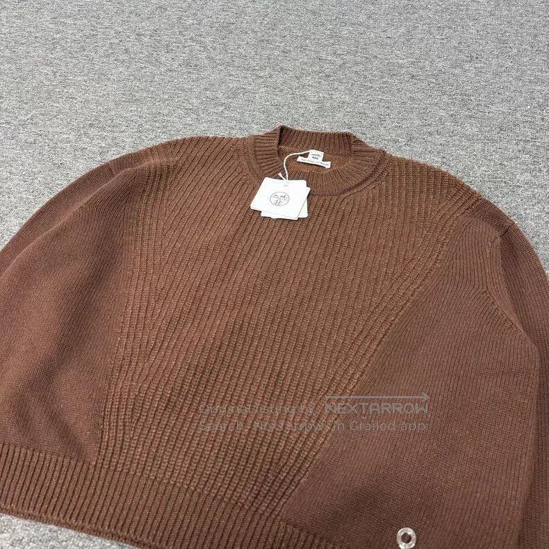 Hermes Hermes Brown cashmere sweater Size S / US 4 / IT 40 - 4 Thumbnail