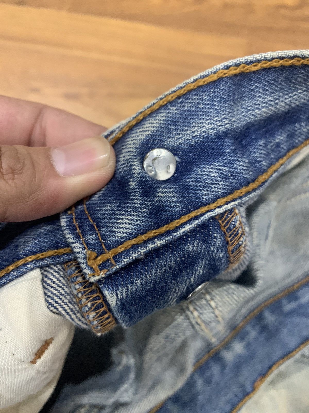 Levi's VTG DESTROYED DISTRESSED SELVEDGE DENIM JEANS SIZE 32 Size US 32 / EU 48 - 8 Thumbnail