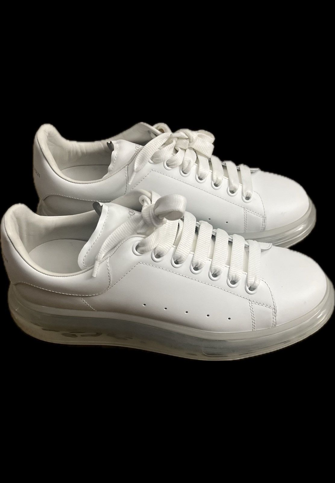 Alexander McQueen Alexander McQueen Oversized Sneakers White Clear Sole EU 43 Size US 10 / EU 43 - 1 Thumbnail