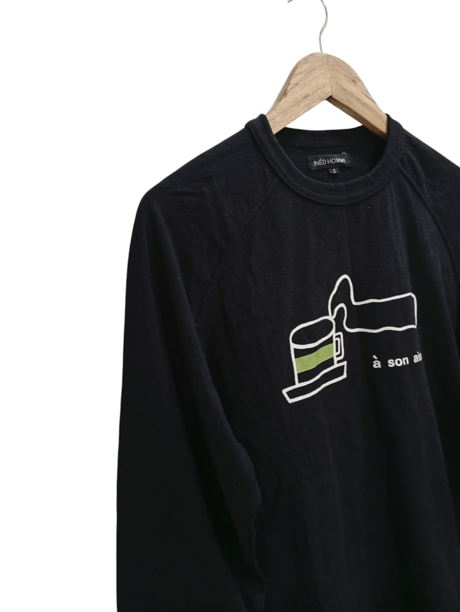 Japanese Brand × Vintage × Yohji Yamamoto 🔥🔥Ined A Son Aise LS T-Shirt Size US M / EU 48-50 / 2 - 6 Thumbnail