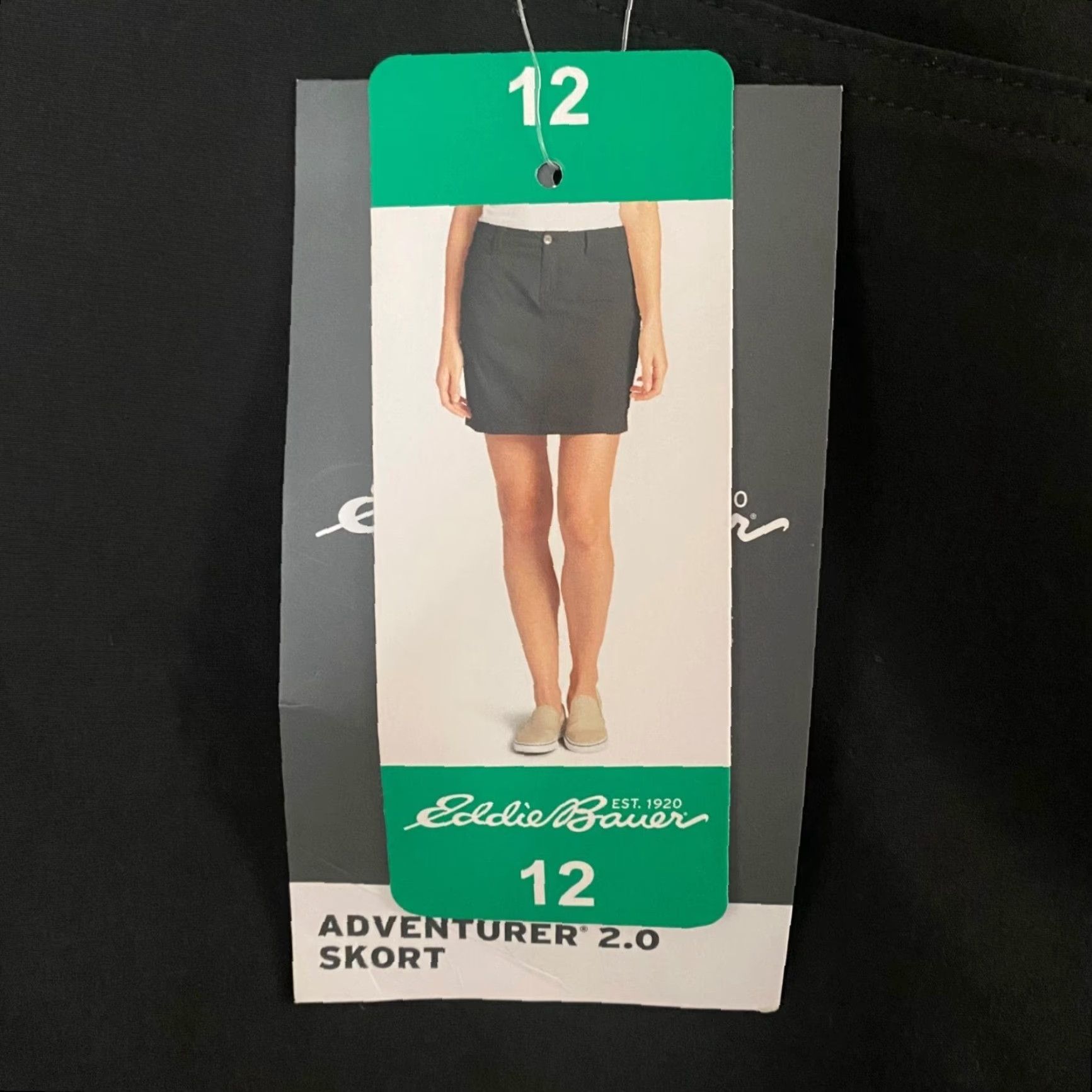 Eddie Bauer Eddie Bauer Adventure 2.0 Skort Black Women's Size 12 Hiking Travel Outdoors New Short Skirt Pockets Lightweight Activewear Size ONE SIZE - 7 Thumbnail
