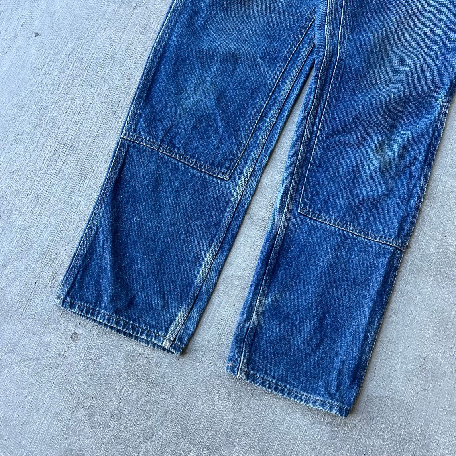 Carhartt × Vintage Vintage Carhartt blue denim jeans double knee work pants Size US 32 / EU 48 - 3 Thumbnail