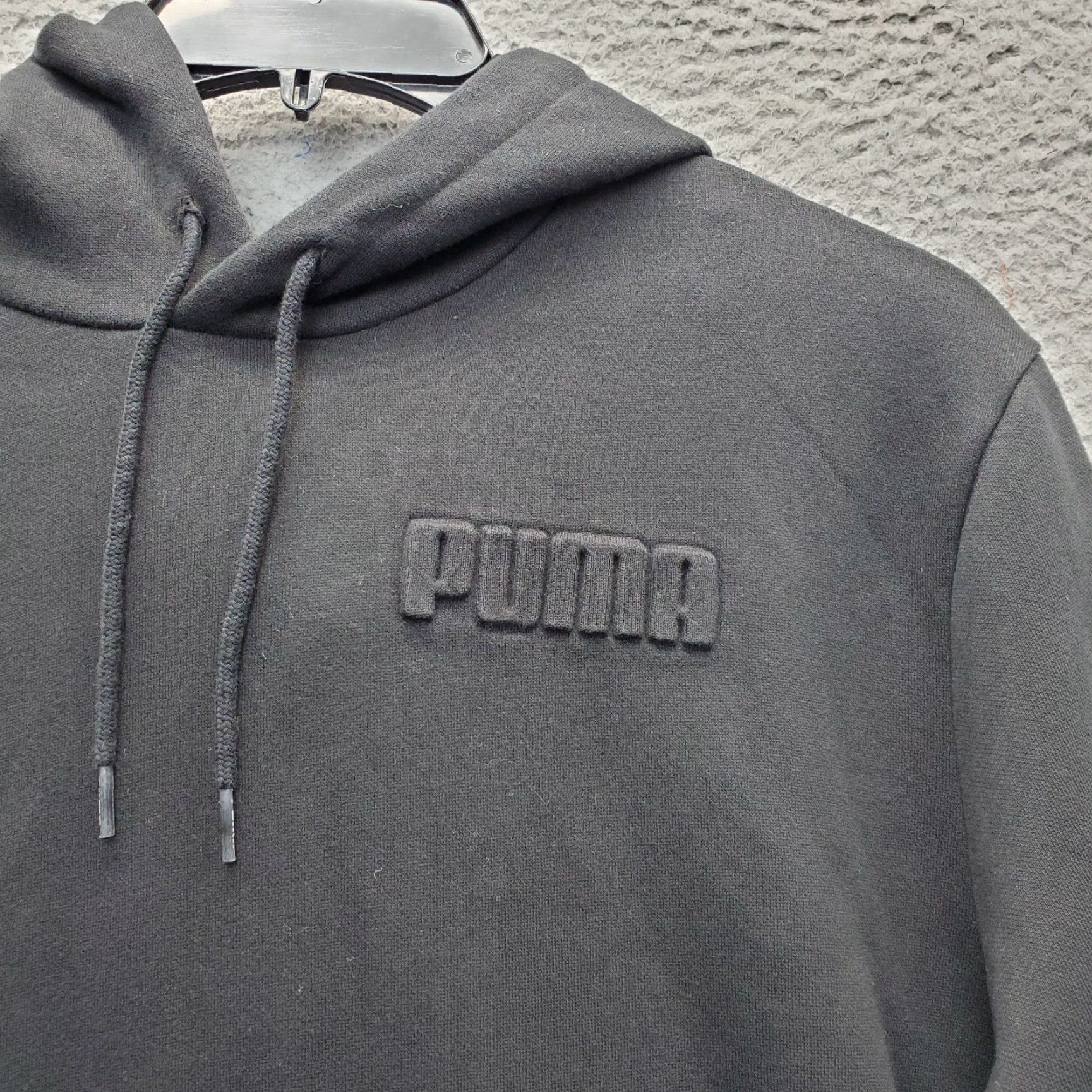 Puma Puma Hoodie Mens XL Black Fleece Lined Athletic Fit Drawstring Kangaroo Pockets Size US XL / EU 56 / 4 - 7 Thumbnail