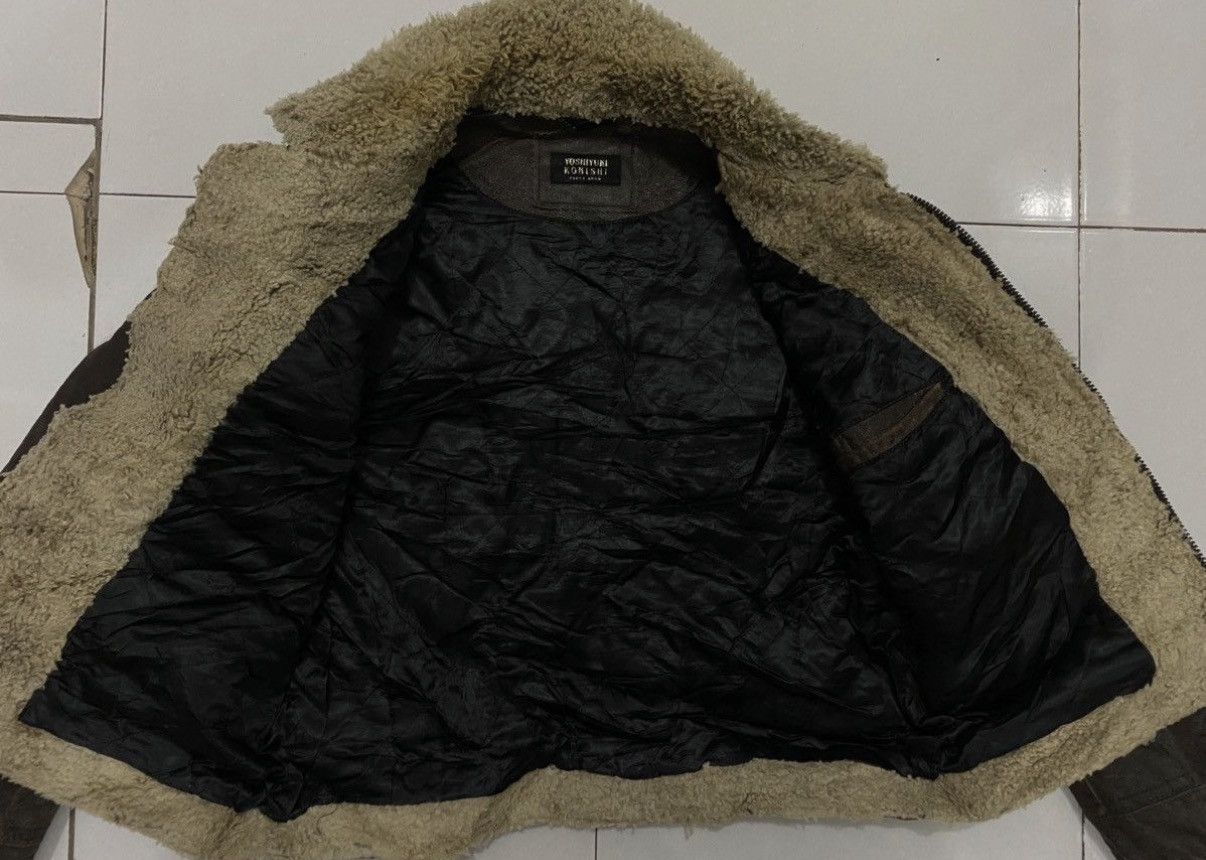 Japanese Brand 90’s Yoshiyuki Konoshi Flight Leather Jacket Size US L / EU 52-54 / 3 - 9 Thumbnail