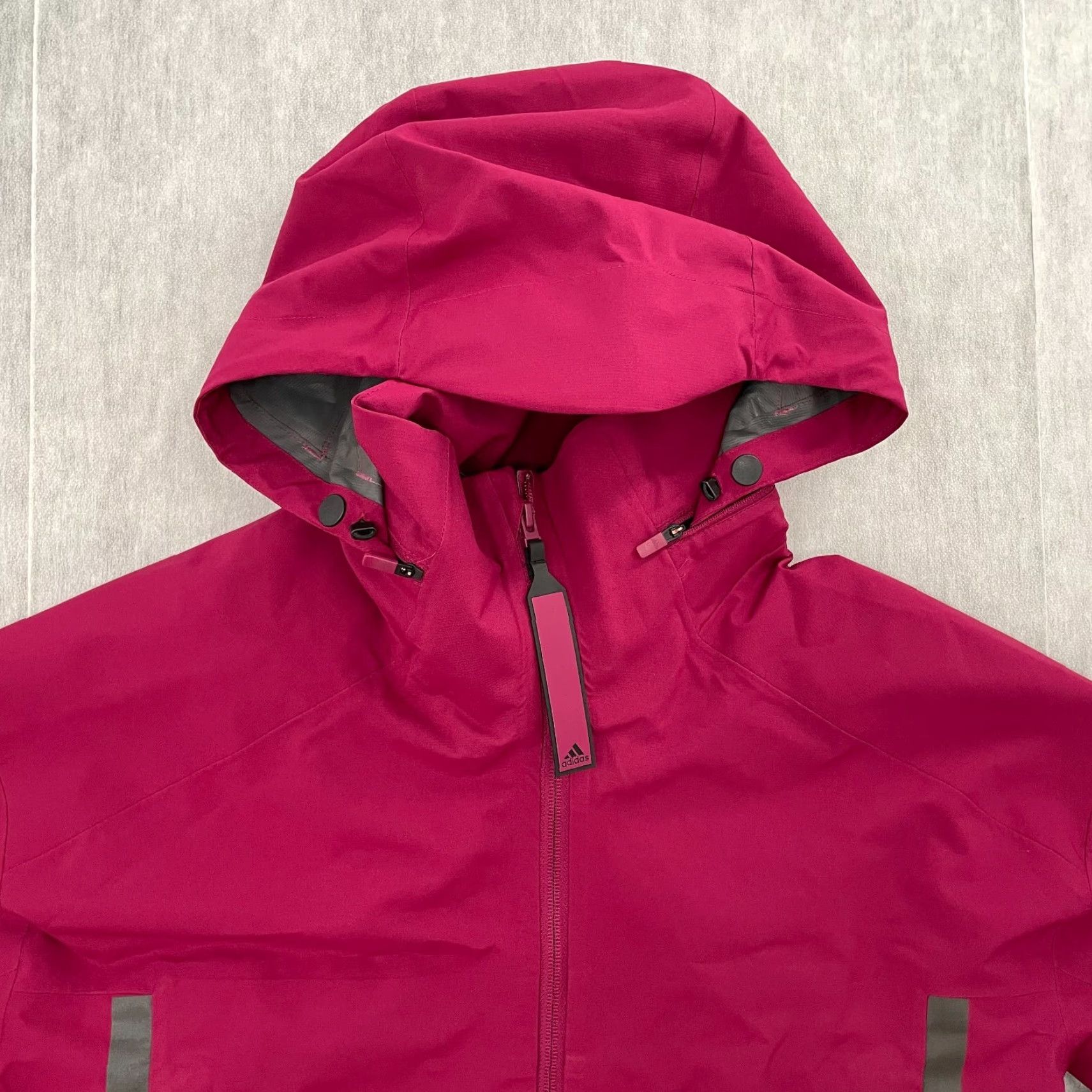 Adidas Adidas Jacket Womens Extra Small Power Berry Myshelter Raincoat Ladies XS NEW (Brand) Size XS / US 0-2 / IT 36-38 - 3 Thumbnail