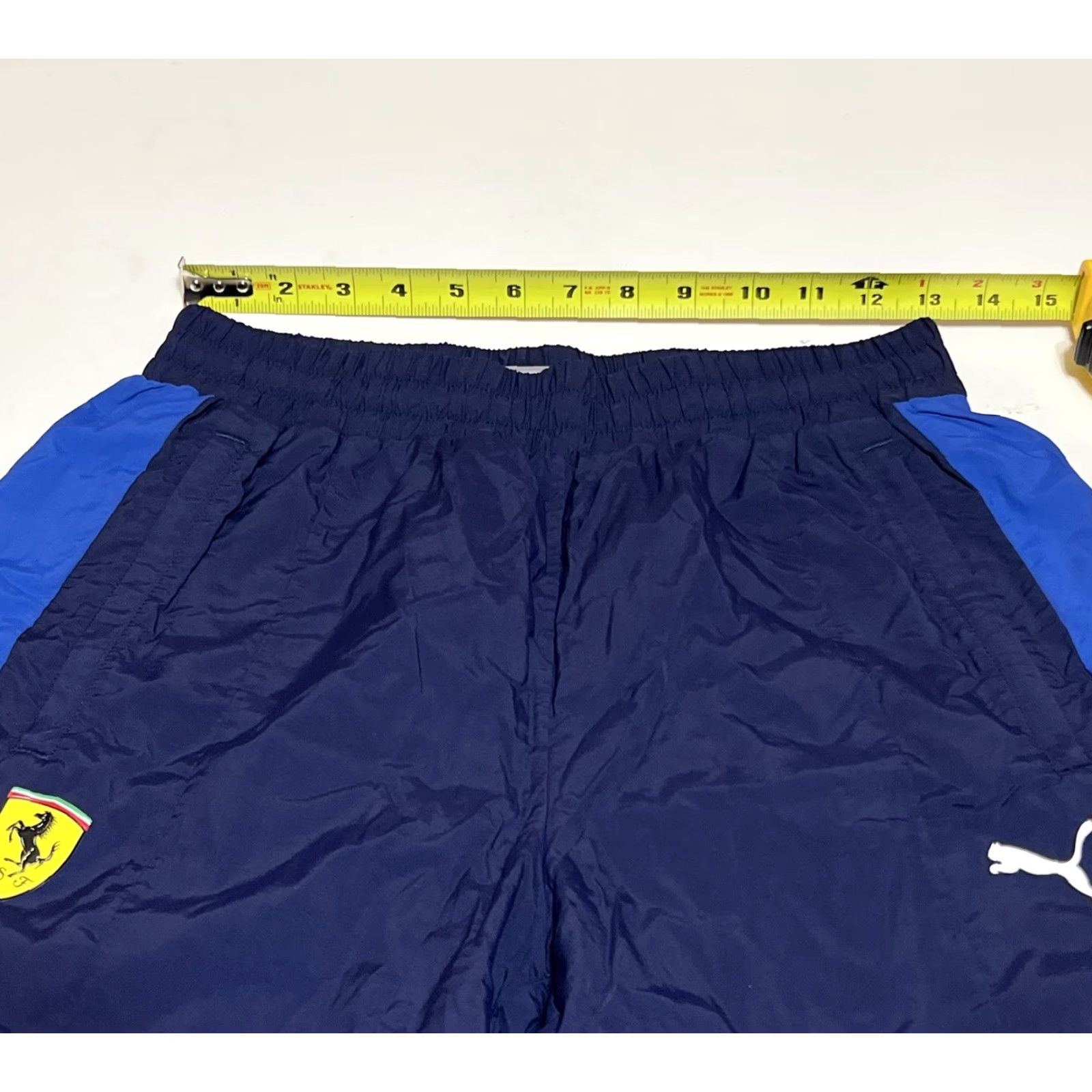 Puma PUMA Scuderia Ferrari Track Pants Mens Small Blue Red Woven Jogger Athletic Size US 29 - 3 Thumbnail