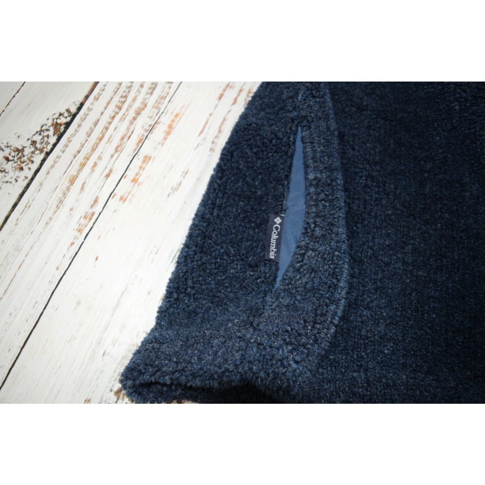 Vintage VINTAGE COLUMBIA MADE IN USA DEEP PILE FLEECE NAVY AZTEC SKI JACKET 90S WOMENS LARGE Size L / US 10 / IT 46 - 7 Thumbnail