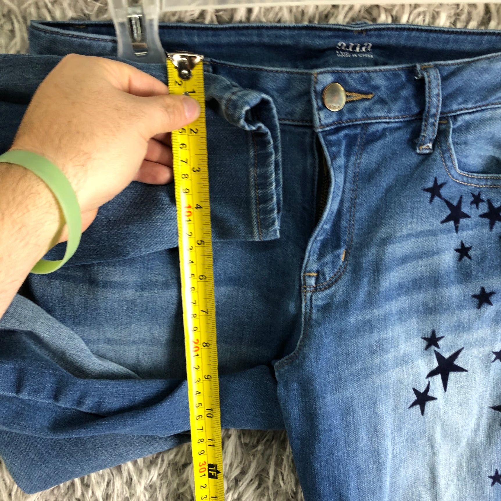 Denime a.n.a Womens Jeans Mid Rise Jegging 8 Regular Blue Denim Jeans Womens Size 30" / US 8 / IT 44 - 4 Thumbnail