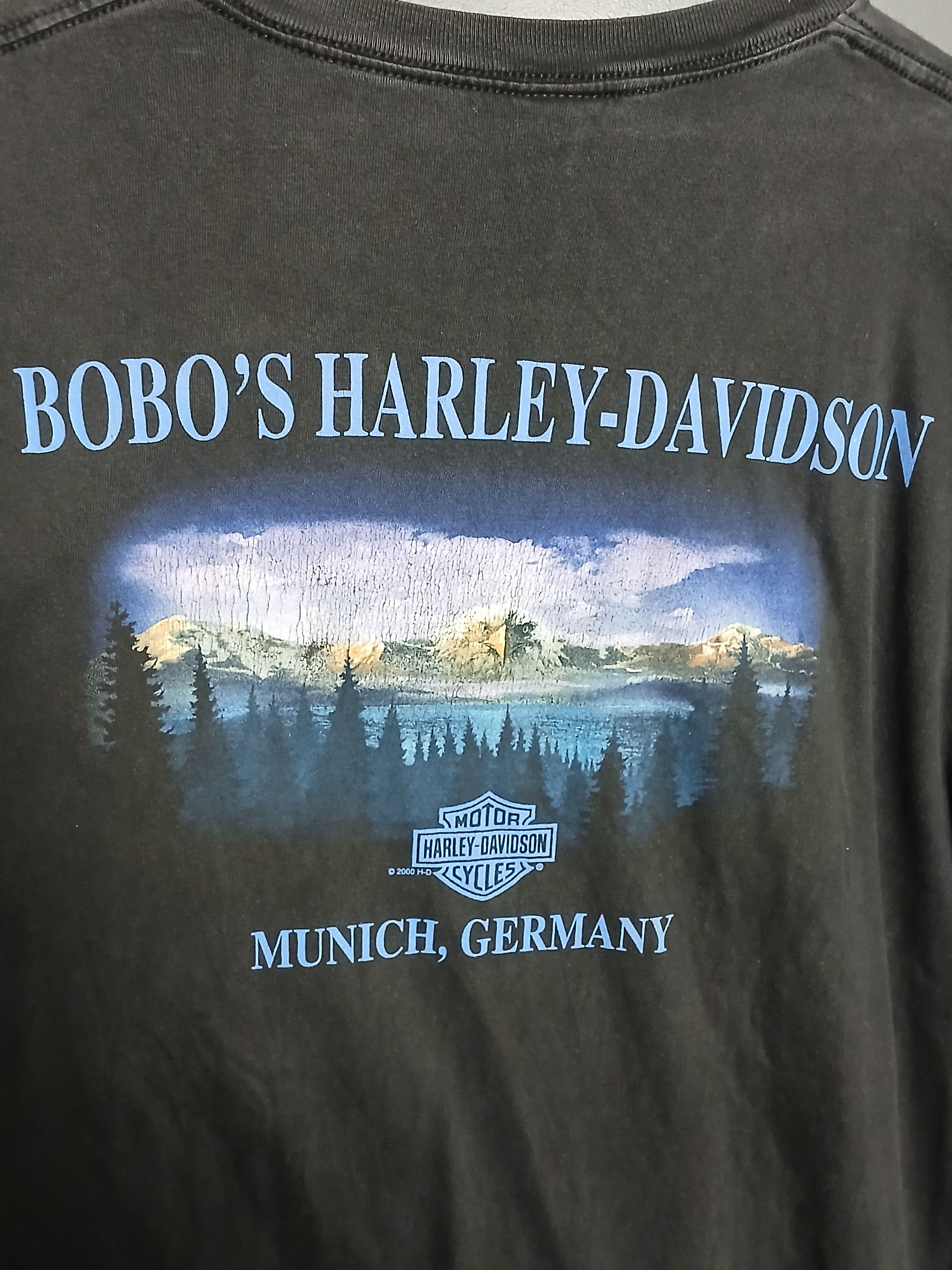 Harley Davidson × Vintage Vintage 2000 Harley Davidson Racing Moto T-Shirt Size US XXL / EU 58 / 5 - 3 Thumbnail