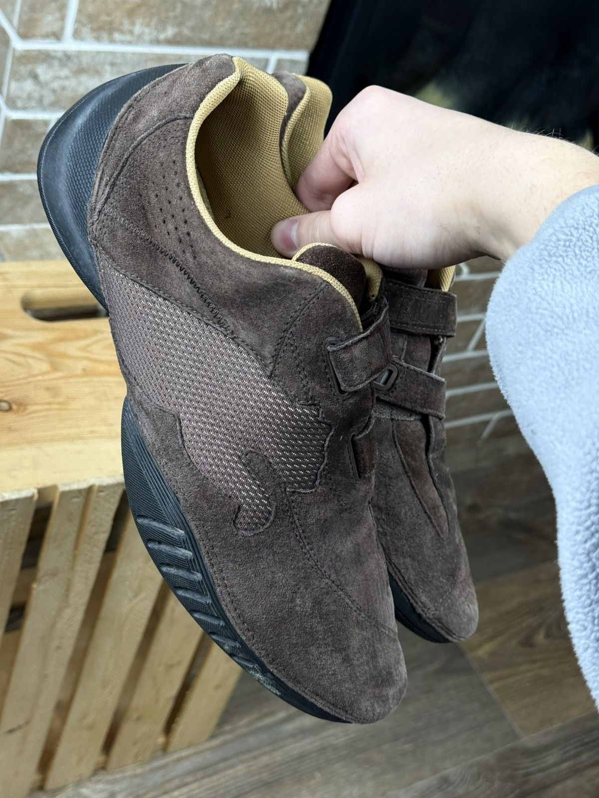 Puma Vintage Puma Y2K Induction Speedcat Brown Suede Strap Shoes Size US 10 / EU 43 - 6 Thumbnail
