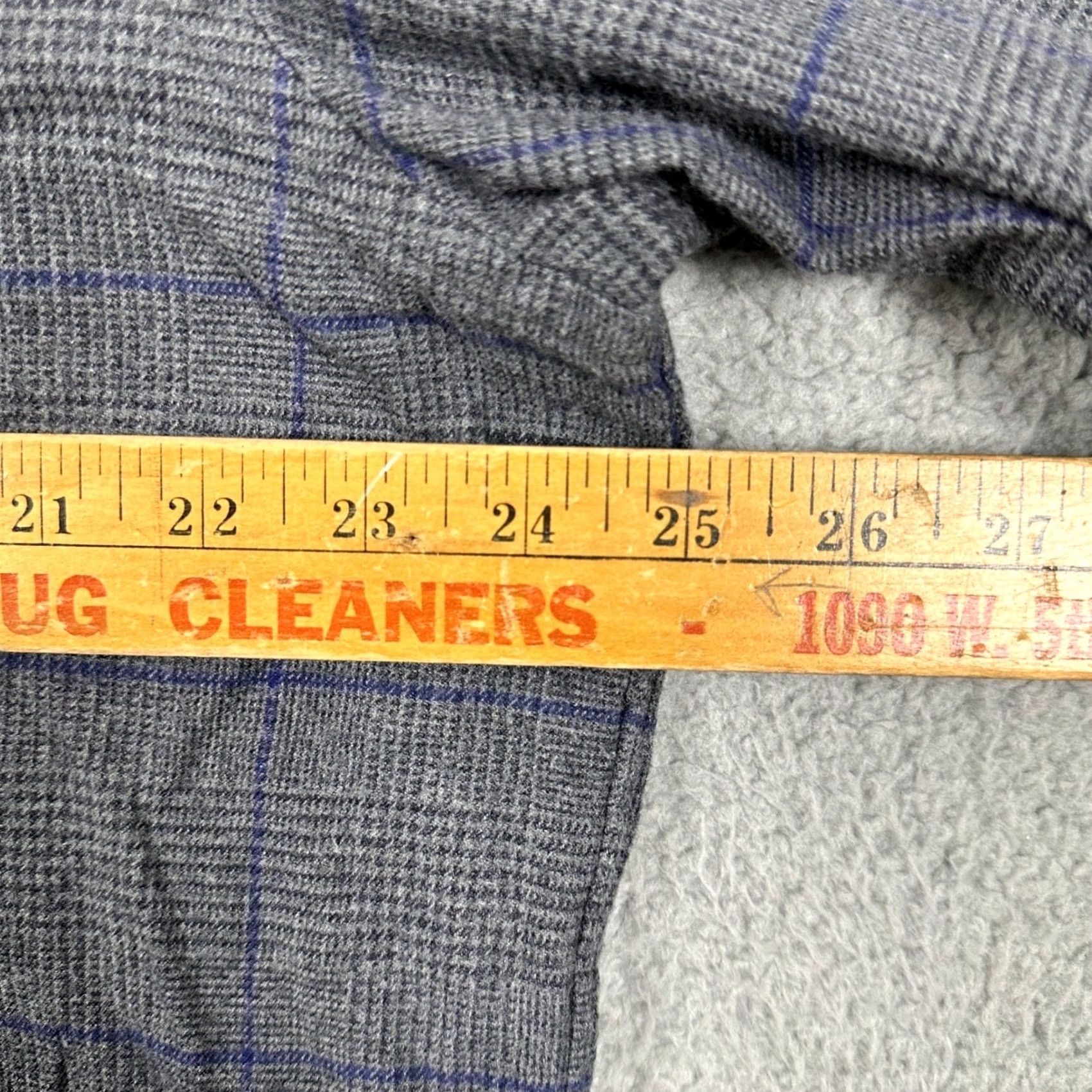 CLOT Prophet Cloth Mens XL Flannel Shirt Long Sleeve Gray Blue Glenn Plaid Pocket Size US XL / EU 56 / 4 - 5 Thumbnail