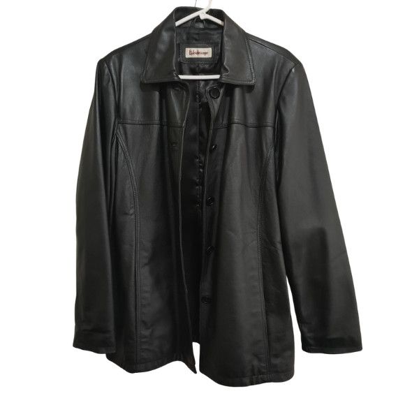 Other Kaleidoscope Preto Ladies Leather Jacket Size XXL / US 16-18 / IT 52-54 - 6 Thumbnail