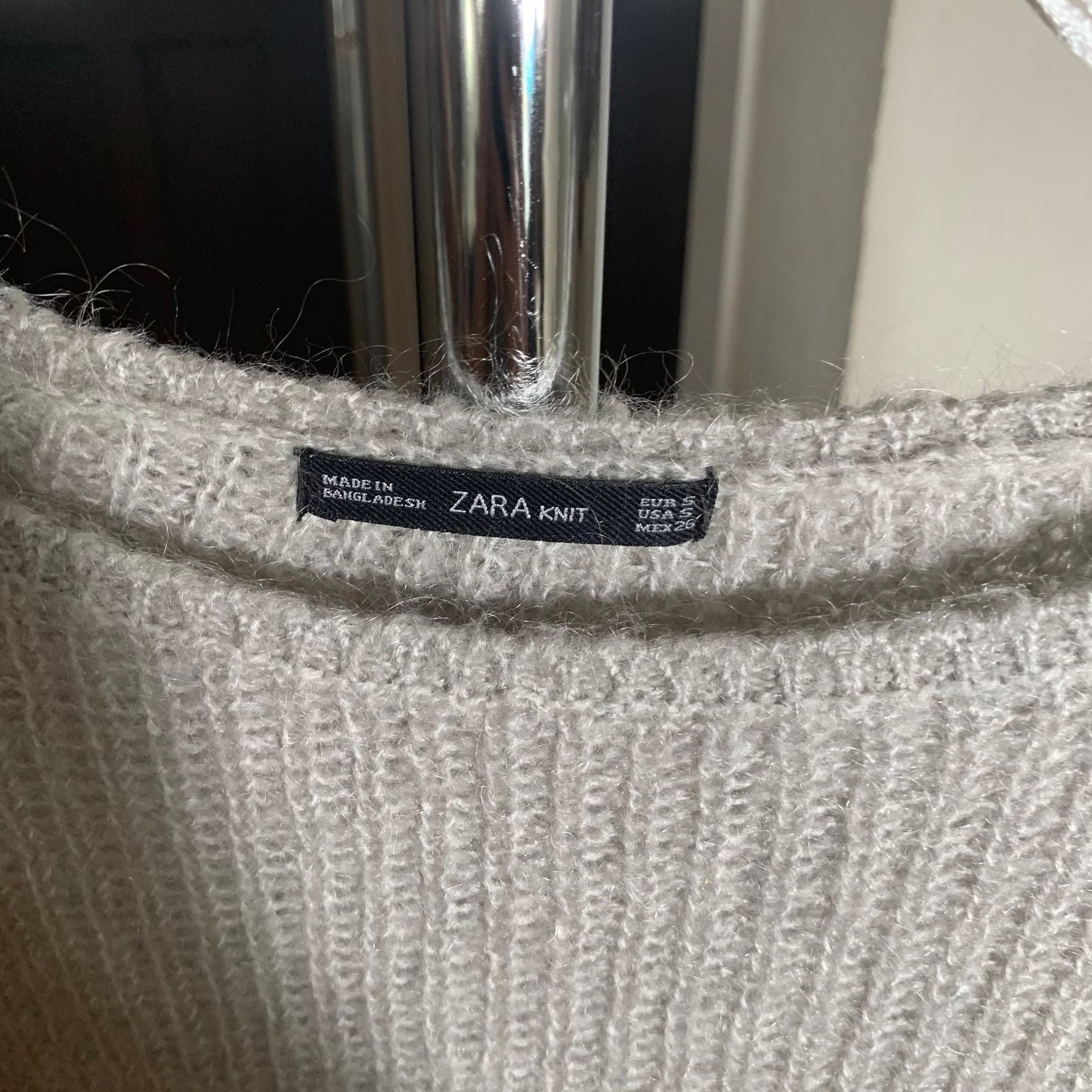 Zara ZARA Knit Women's 3/4 Long Sleeve Round Neck Sweater Size S Size S / US 4 / IT 40 - 3 Thumbnail