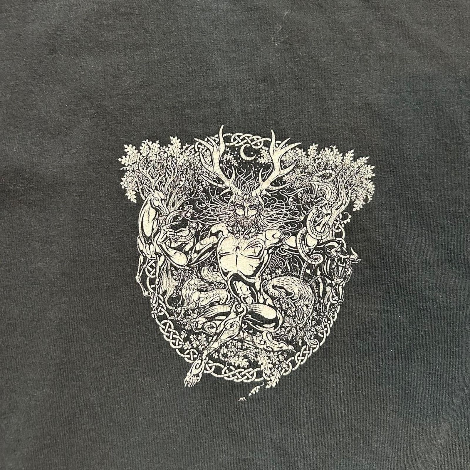 Fruit Of The Loom 90s cernunnos deer horned celtic Size US XXL / EU 58 / 5 - 3 Thumbnail