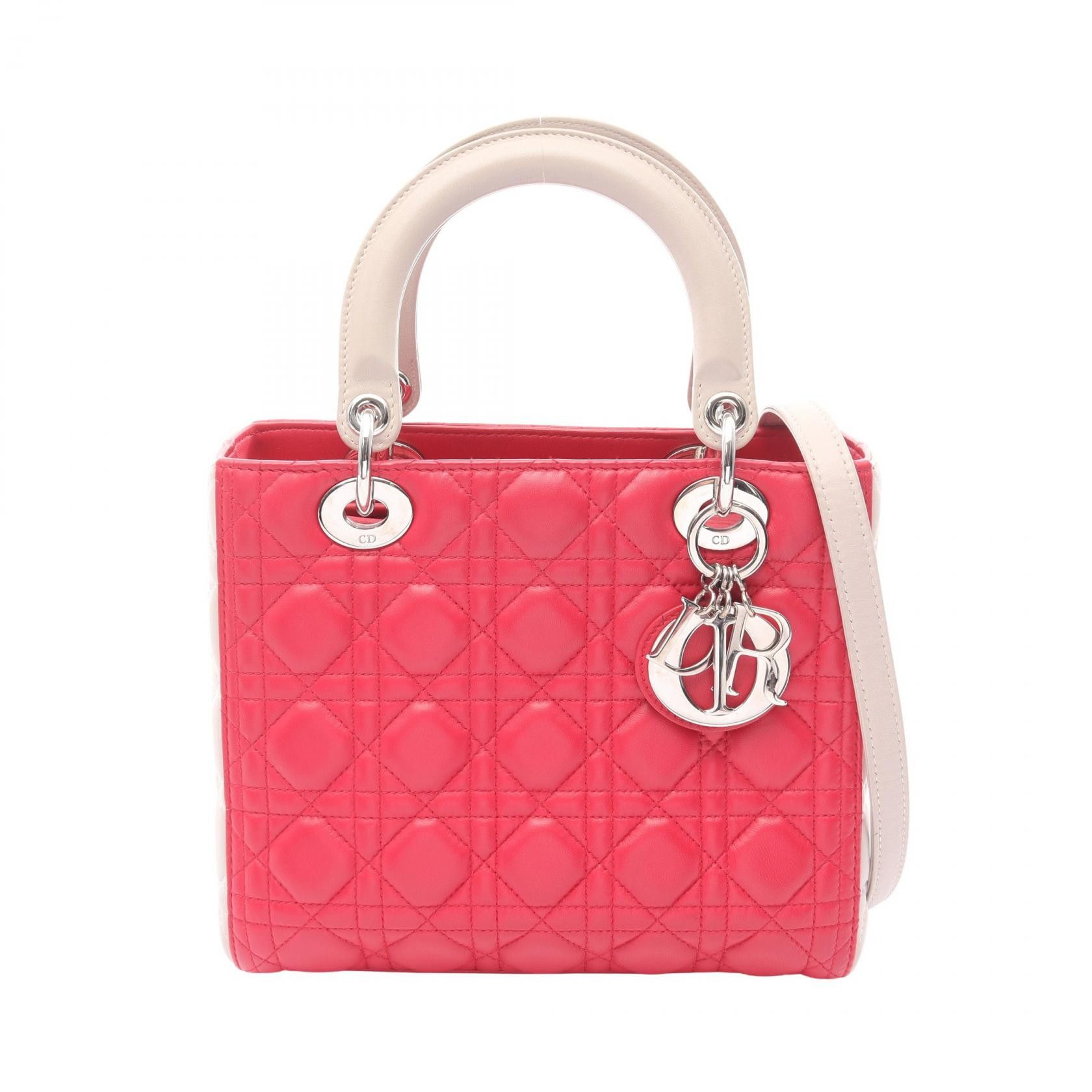 Dior Dior Dior LADY DIOR 2way handbag Leather Handbag DUTY FREE for USA Size ONE SIZE - 1 Thumbnail