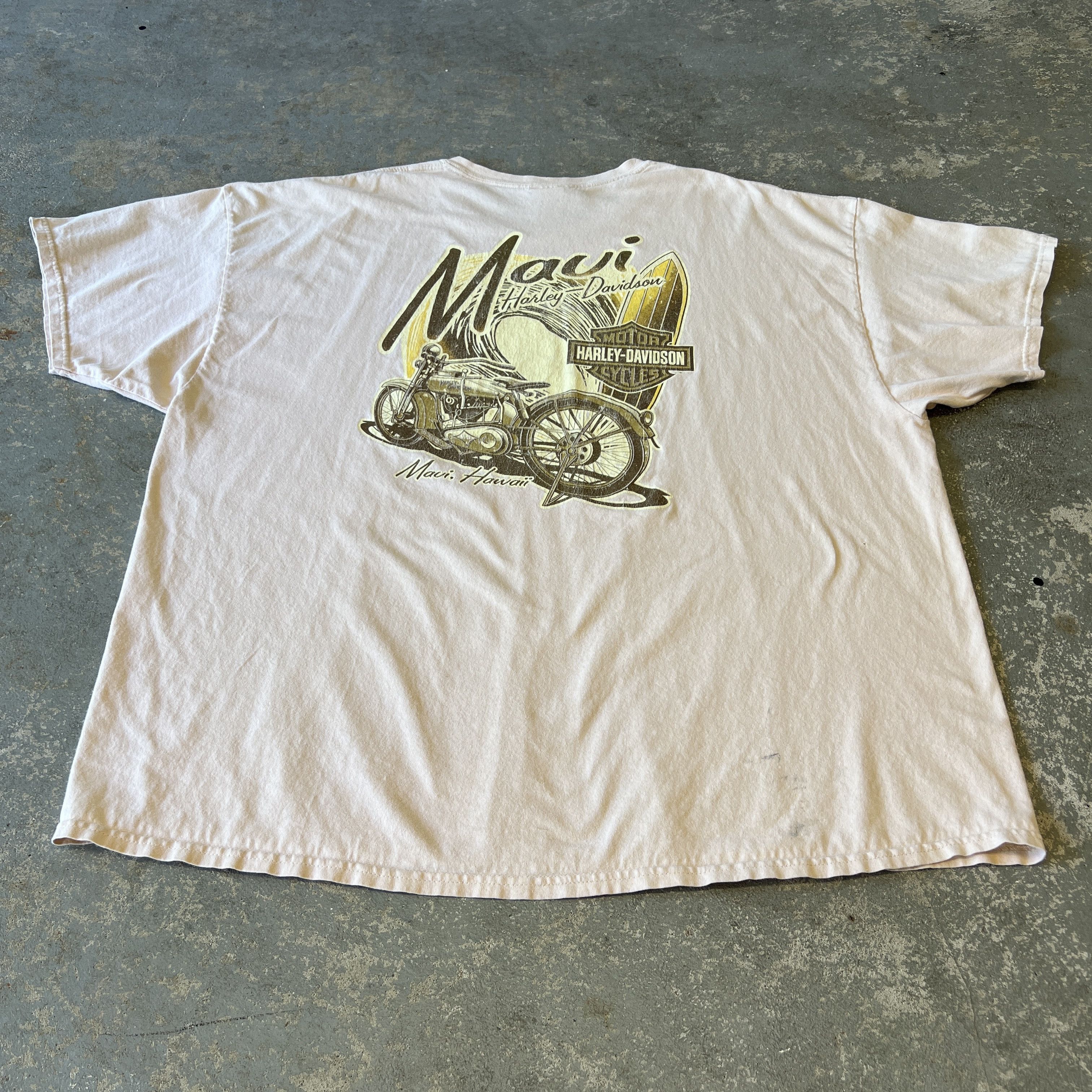 Harley Davidson Vintage Maui Harley Davidson T-Shirt | 3XL Size US XXL / EU 58 / 5 - 3 Thumbnail