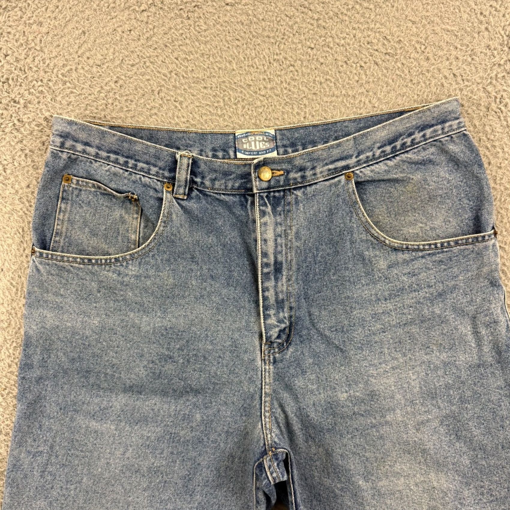 Vintage VINTAGE Cool Blues Denim Short Men 36 Blue Jorts 90s Baggy Carpenter 38 Shorts Jeans Blue Denim 80s Skater Mens Size US 38 / EU 54 - 4 Thumbnail