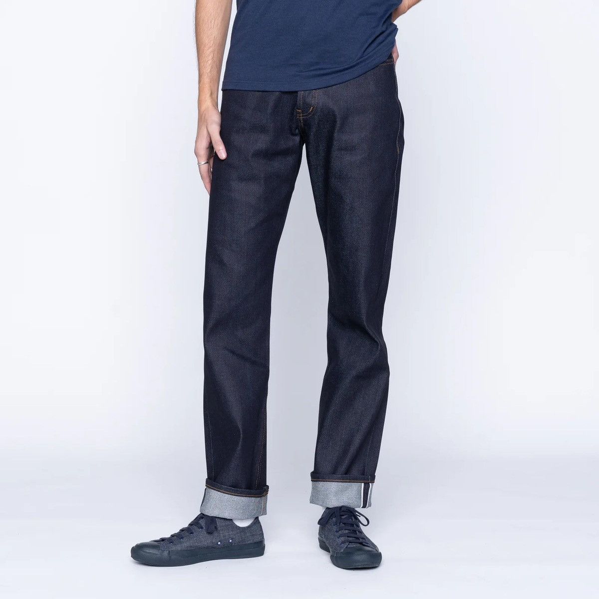 Naked & Famous True guy Nightshade Stretch Selvedge denim Size US 32 / EU 48 - 2 Thumbnail