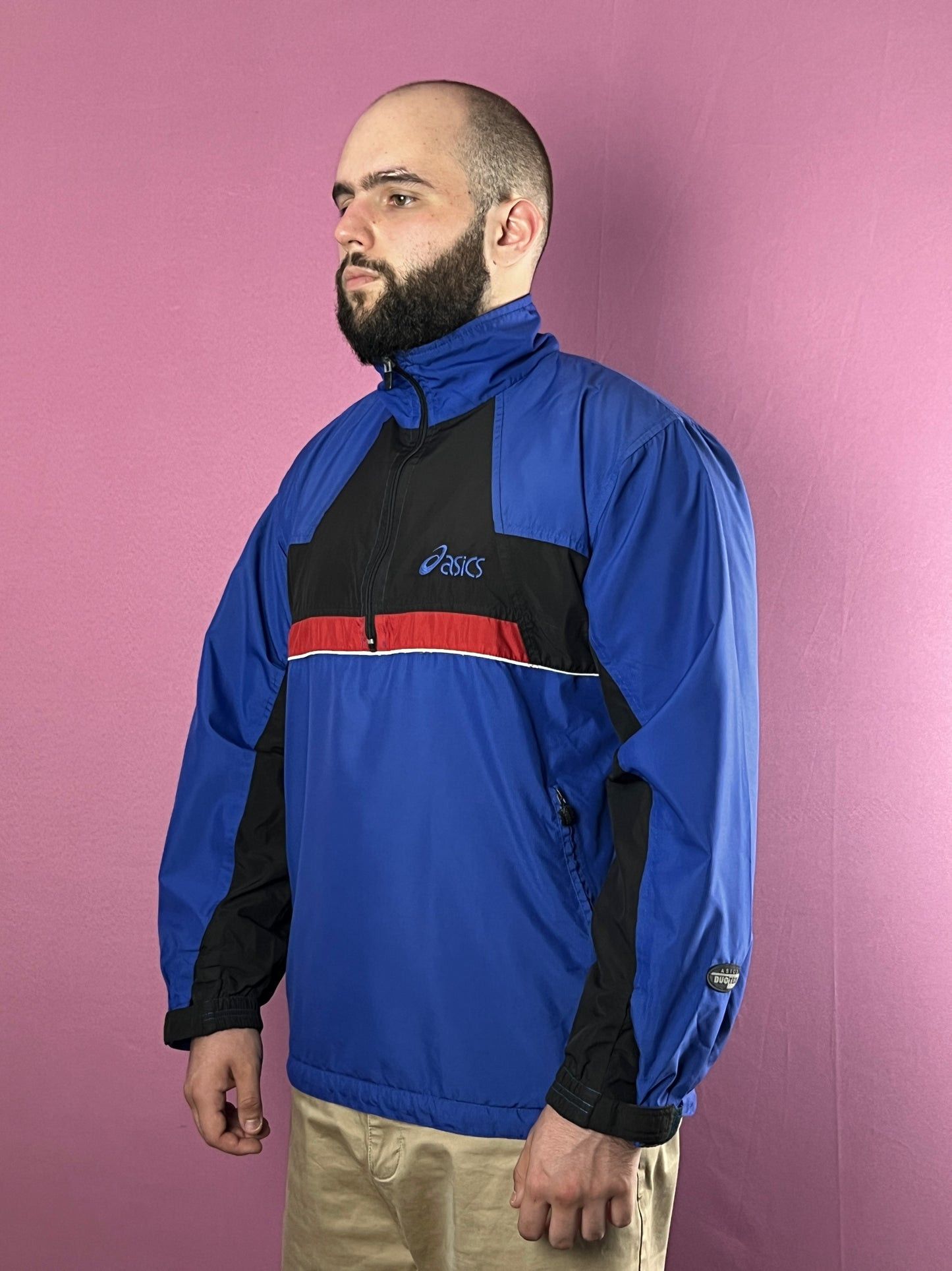 Asics × Vintage Asics Duo Tech Vintage Men's 1/3 Zip Windbreaker Jacket - M Size US M / EU 48-50 / 2 - 1 Thumbnail