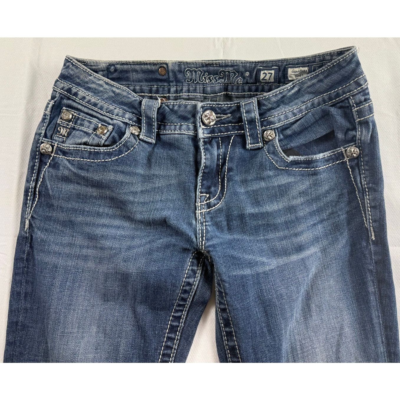 Miss Me Miss Me Signature Boot Cut Jeans - Women's Size 27 Size 32" / US 10 / IT 46 - 7 Thumbnail